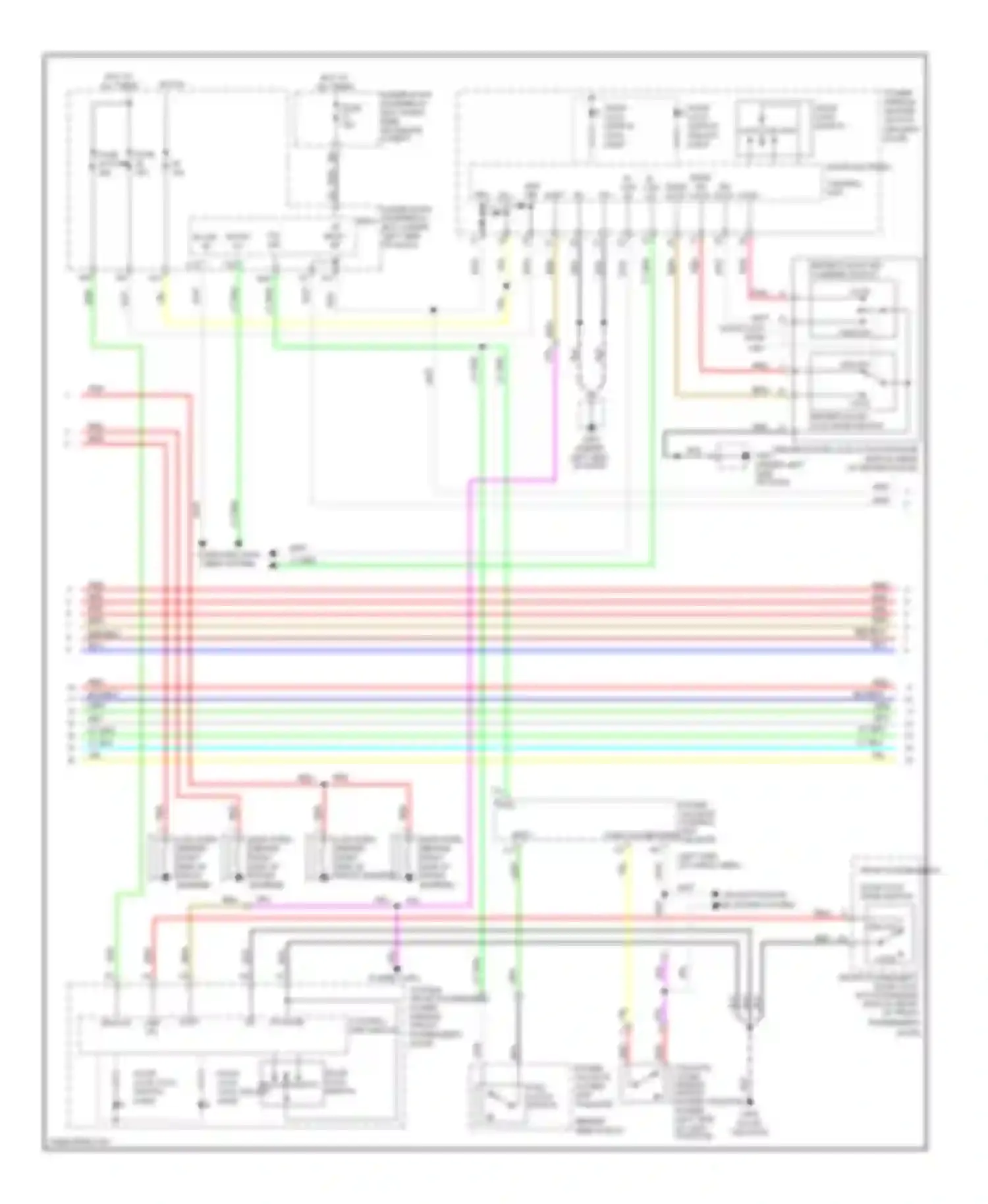 Pilot Honda II (2008-2011): Power door locks circuit (2 of 3)