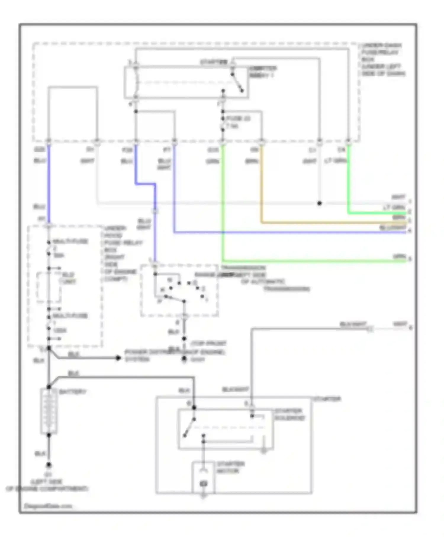 Pilot Honda II (2008-2011): Starting circuit (1 of 2)