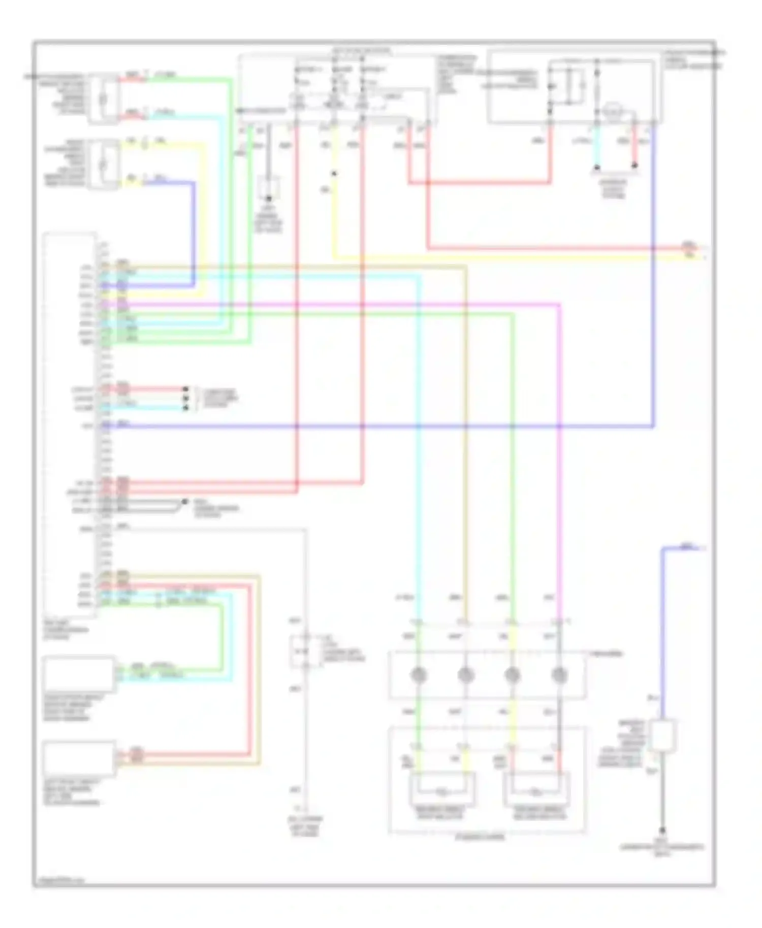 Pilot Honda II (2008-2011): Supplemental restraints circuit (1 of 3)