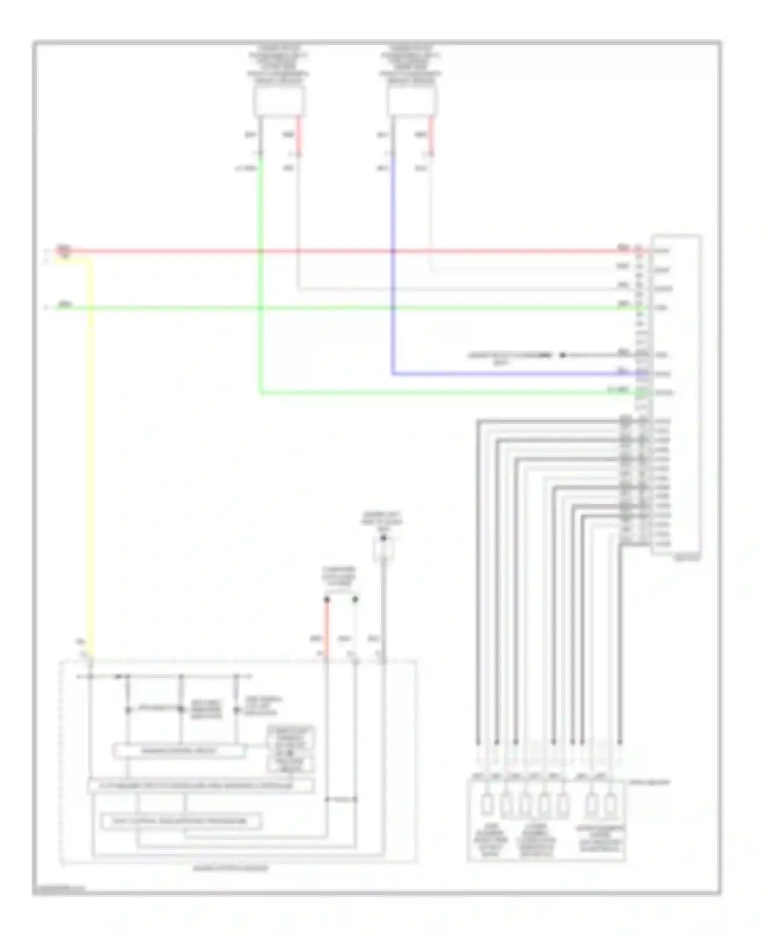 Pilot Honda II (2008-2011): Supplemental restraints circuit (3 of 3)