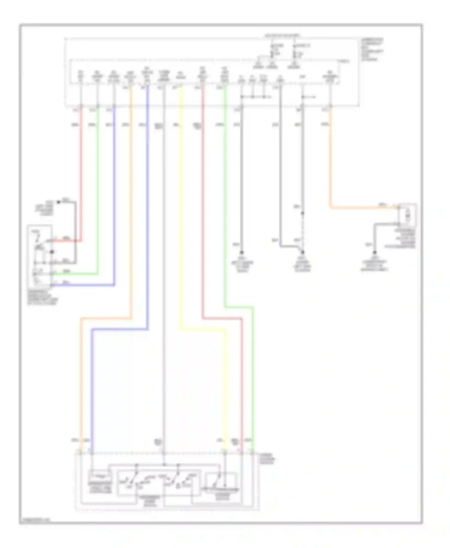Pilot Honda II (2008-2011): Front wiper/washer circuit