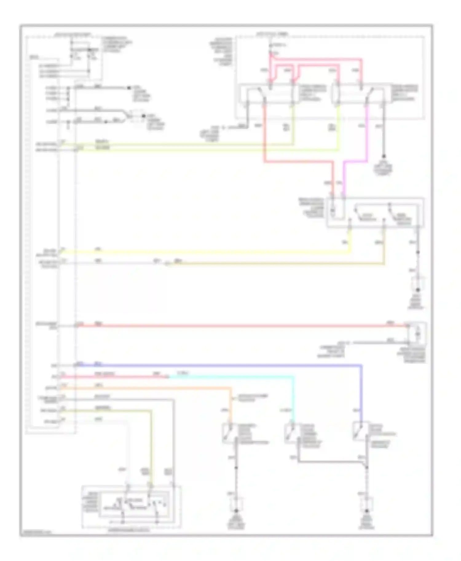 Pilot Honda II (2008-2011): Rear wiper/washer circuit
