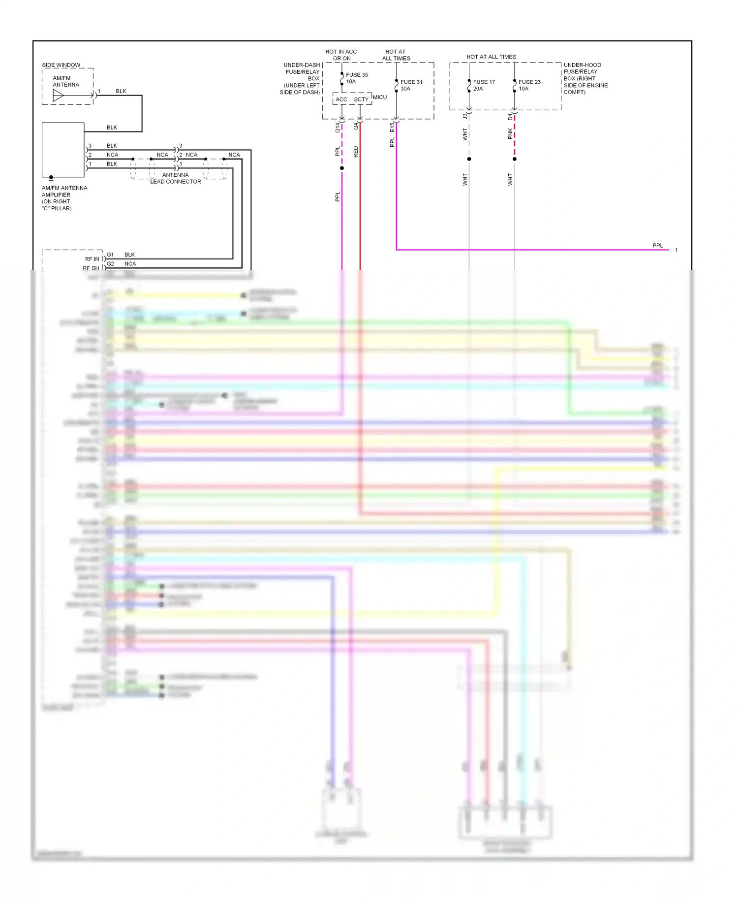 Wiring diagram audio unit for Honda Pilot II (2008-2011) (9 of 23)
