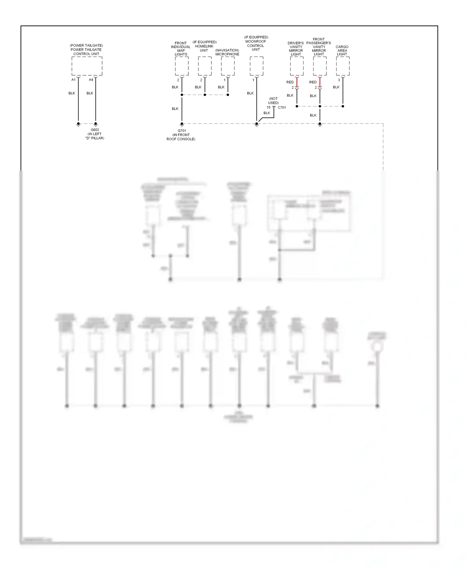 Wiring diagram blk for Honda Pilot II (2008-2011) (36 of 104)