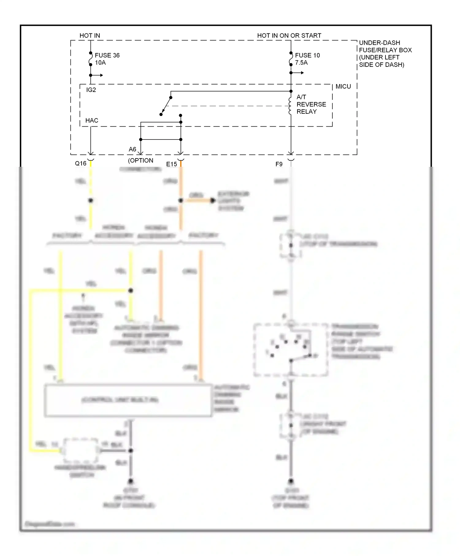 Wiring diagram blk for Honda Pilot II (2008-2011) (61 of 104)