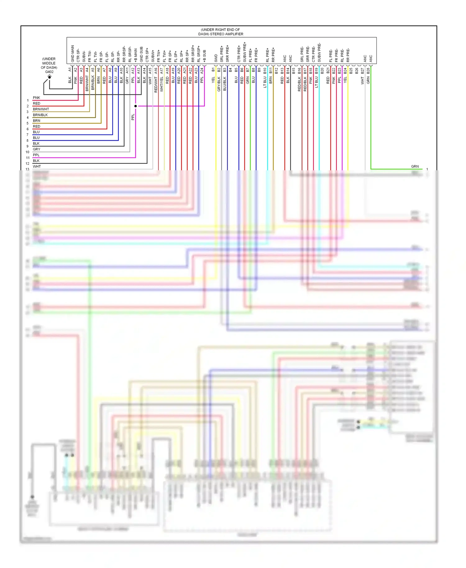 Wiring diagram blu/blk for Honda Pilot II (2008-2011) (23 of 25)
