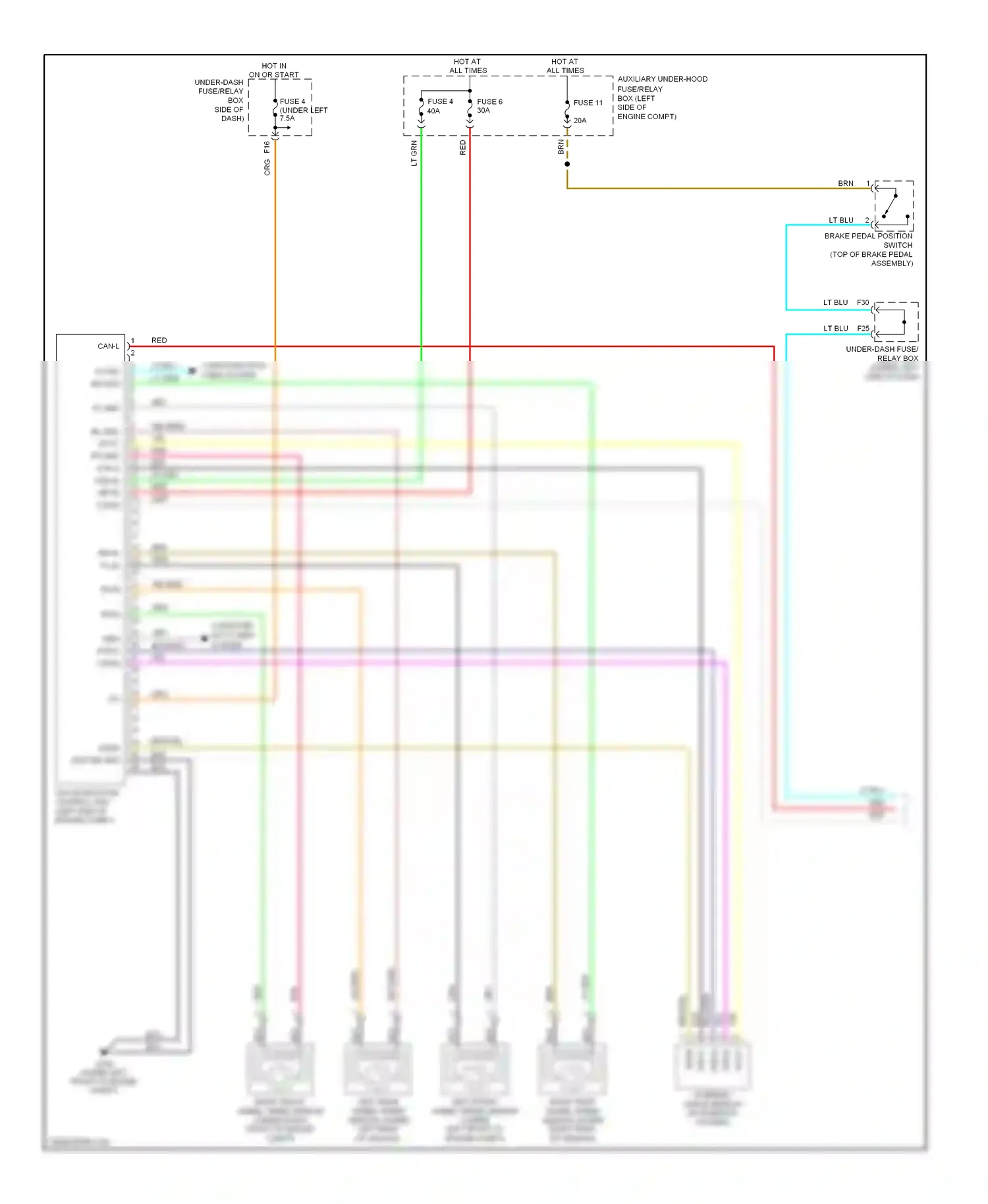 Wiring diagram computer data lines system for Honda Pilot II (2008-2011) (1 of 38)