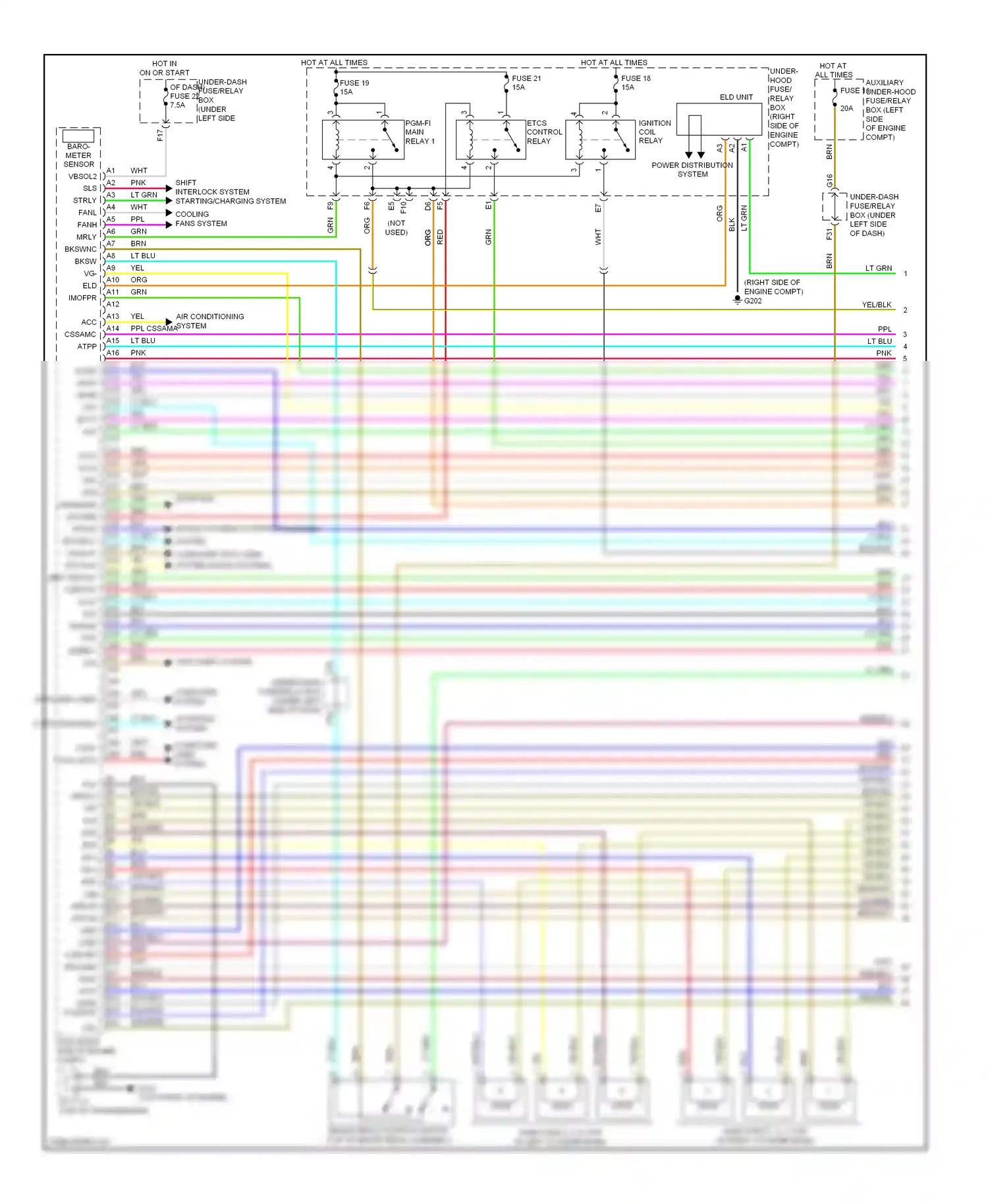 Wiring diagram computer data wen lines system for Honda Pilot II (2008-2011) (1 of 1)