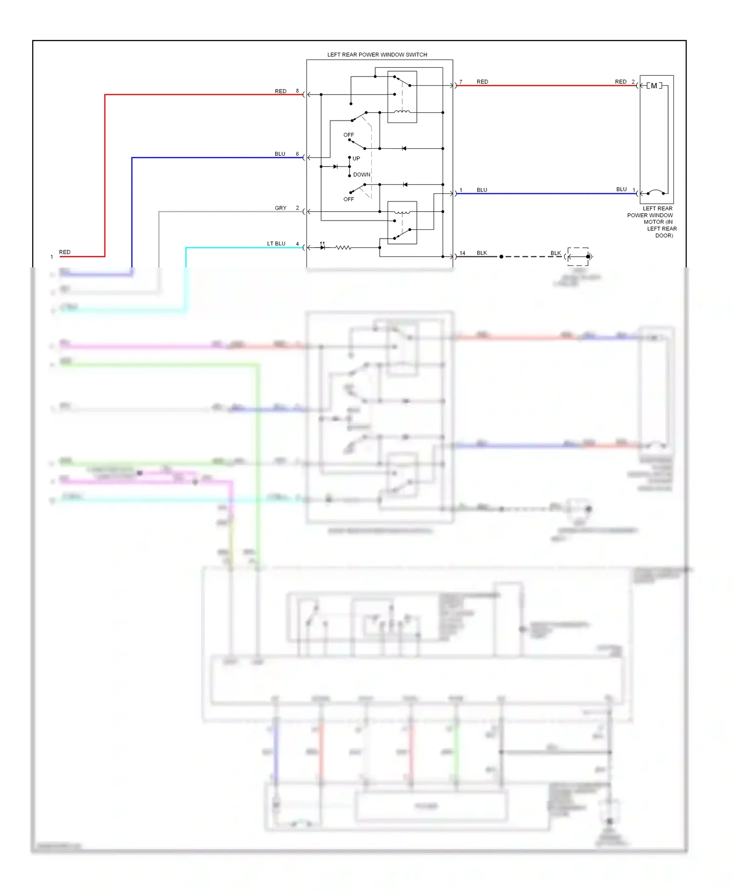Honda Pilot II (2008-2011) control wiring diagram  (1 of 1)