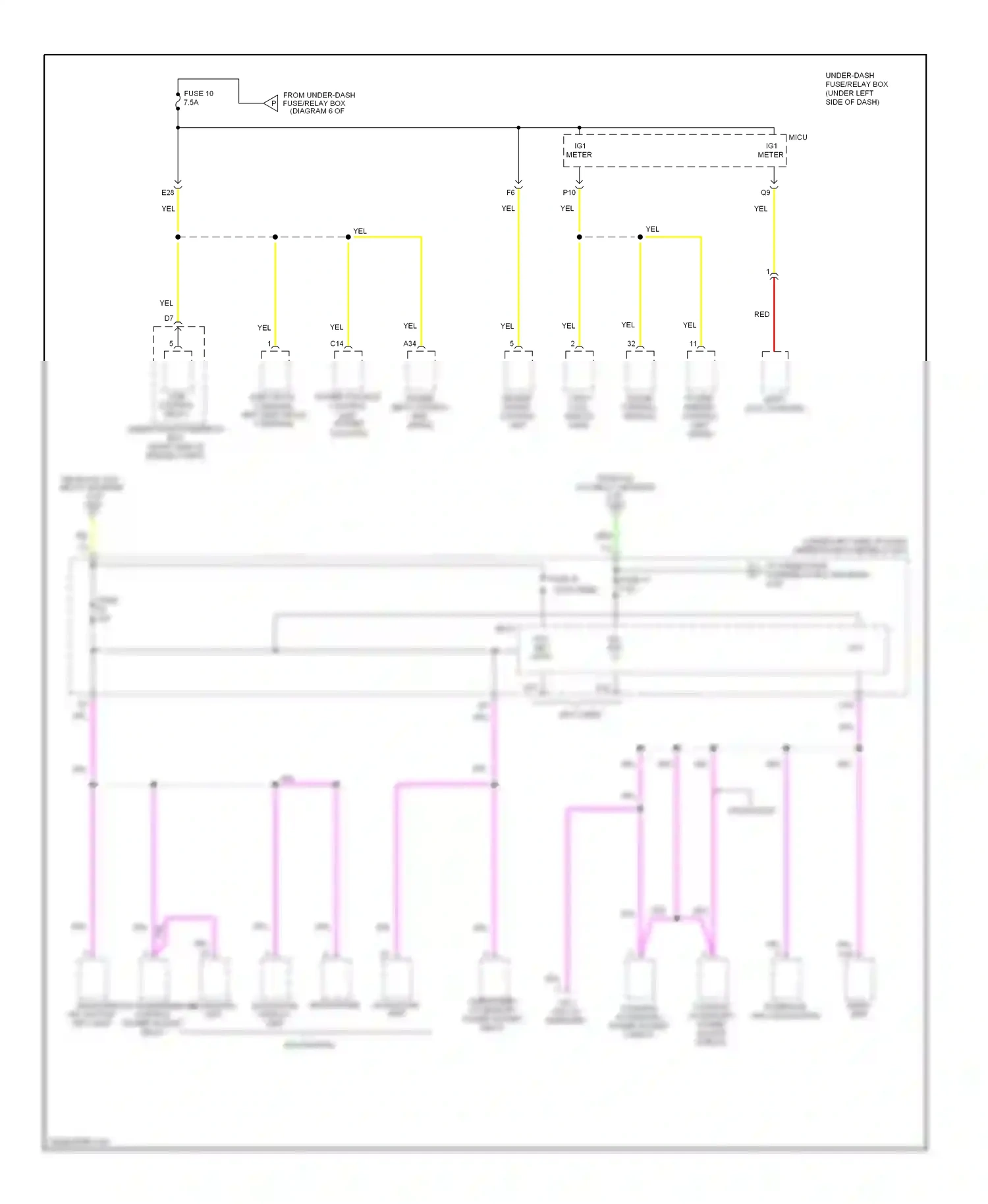 Honda Pilot II (2008-2011) electrical compass unit (electrical compass) wiring diagram  (1 of 1)