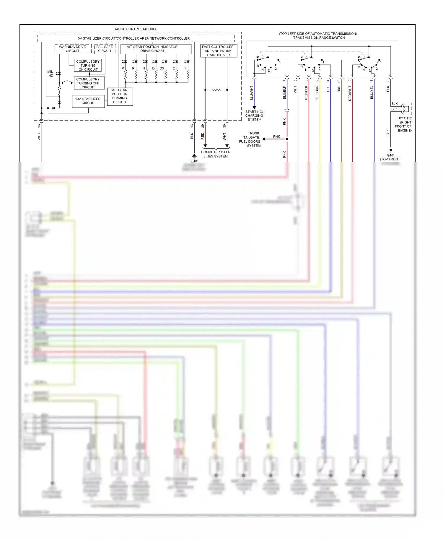 Wiring diagram fail safe circuit for Honda Pilot II (2008-2011) (1 of 4)