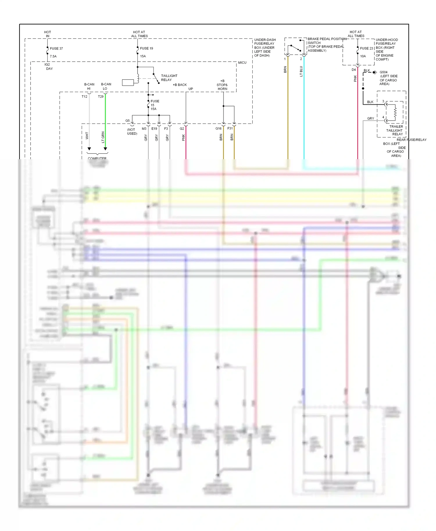 Wiring diagram grn for Honda Pilot II (2008-2011) (22 of 83)