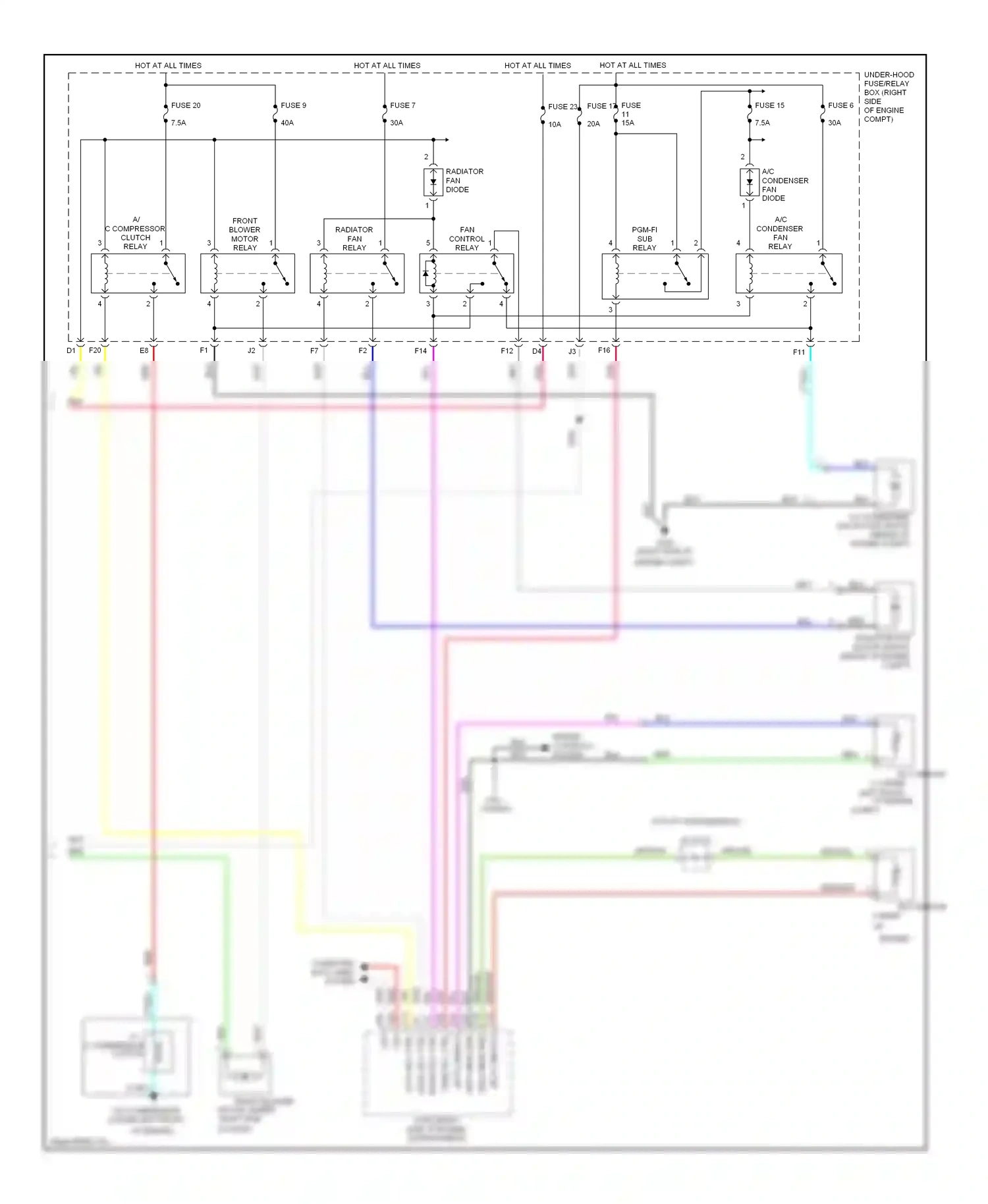 Wiring diagram grn/yel for Honda Pilot II (2008-2011) (3 of 10)
