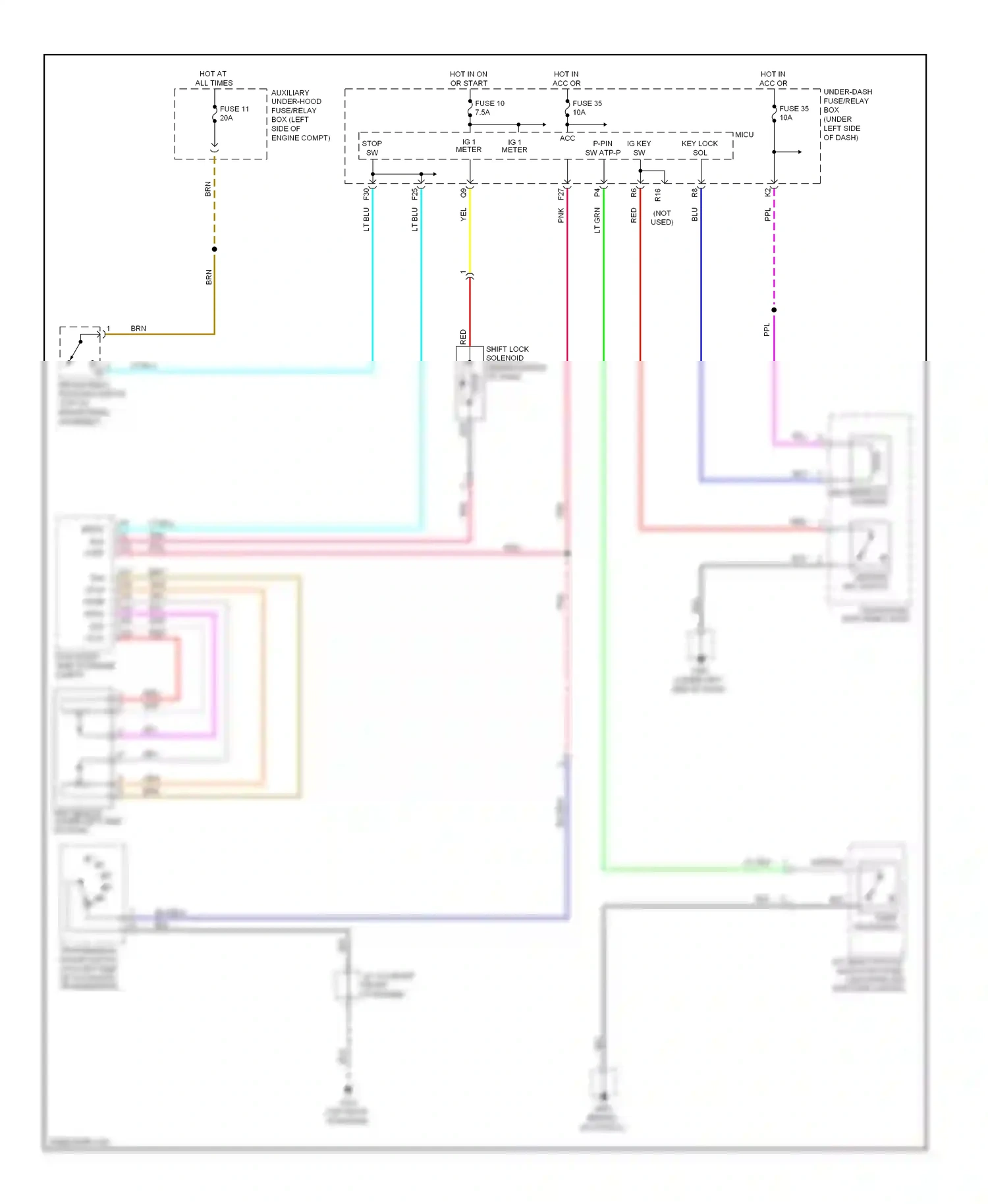 Wiring diagram gry for Honda Pilot II (2008-2011) (67 of 74)