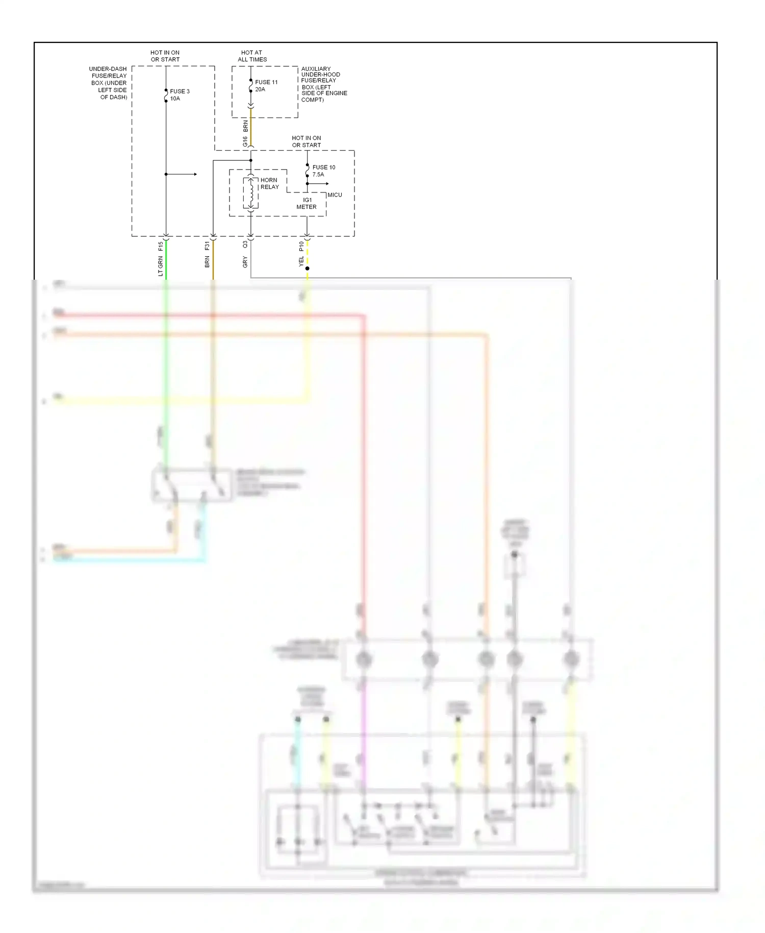 Wiring diagram gry for Honda Pilot II (2008-2011) (15 of 74)