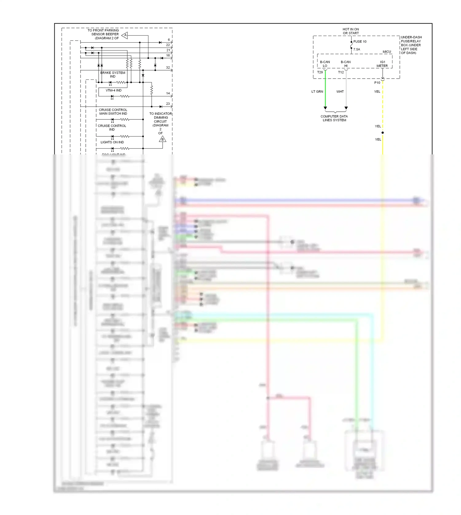 Wiring diagram left turn for Honda Pilot II (2008-2011) (1 of 1)