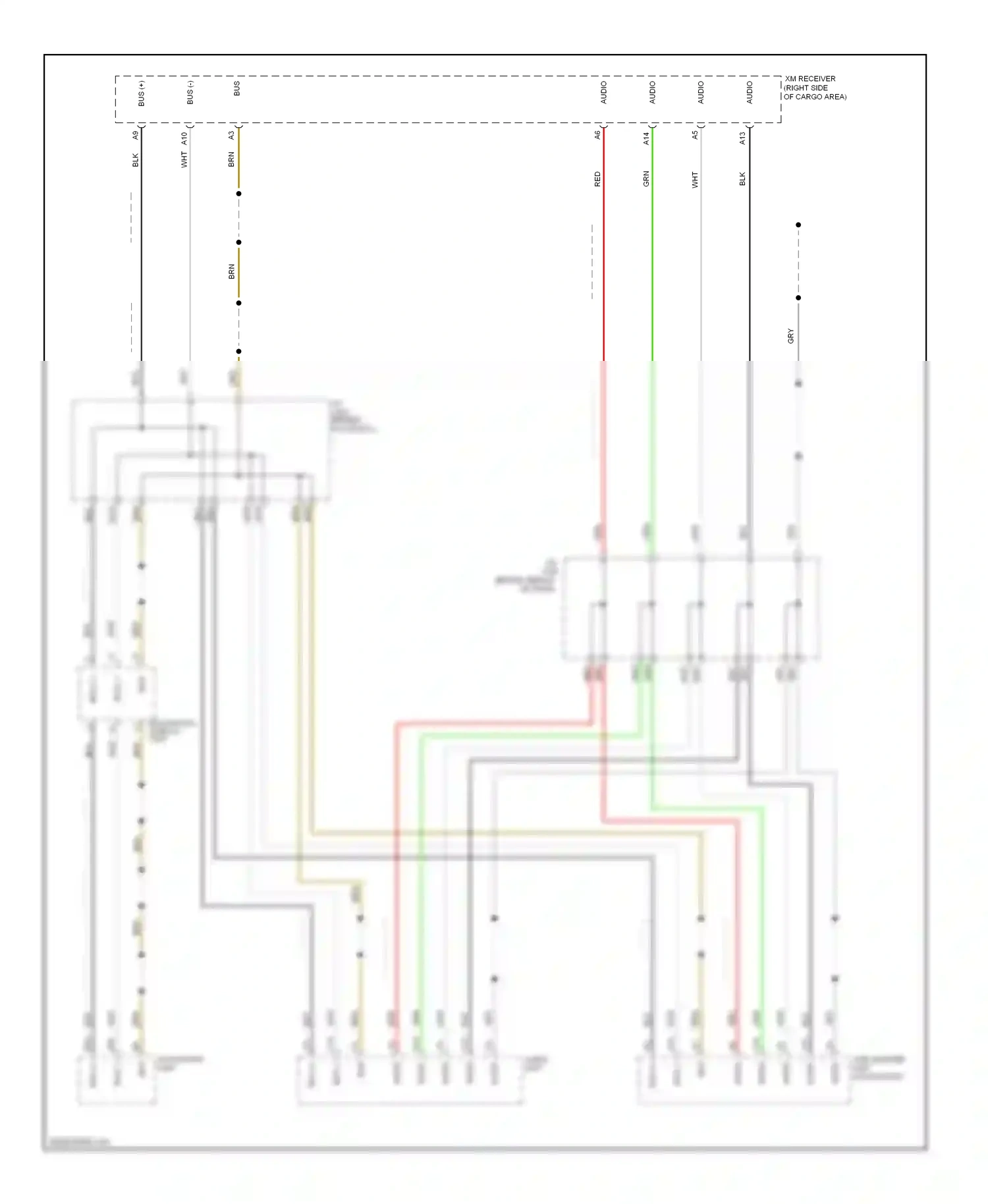 Wiring diagram navigation display unit for Honda Pilot II (2008-2011) (1 of 4)