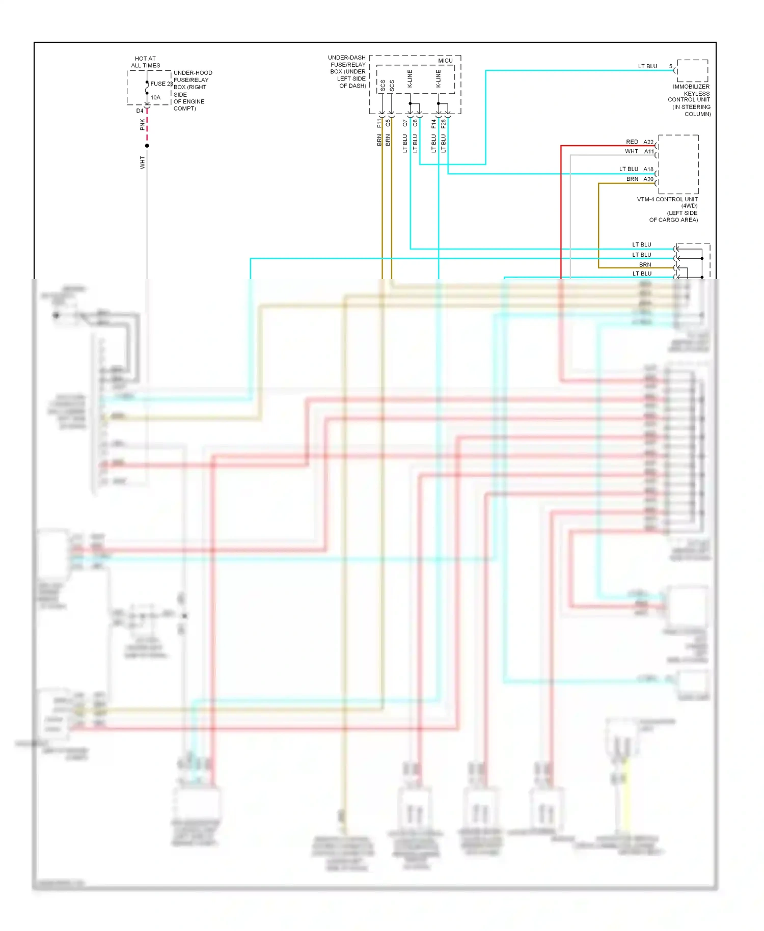 Wiring diagram navigation unit for Honda Pilot II (2008-2011) (1 of 6)