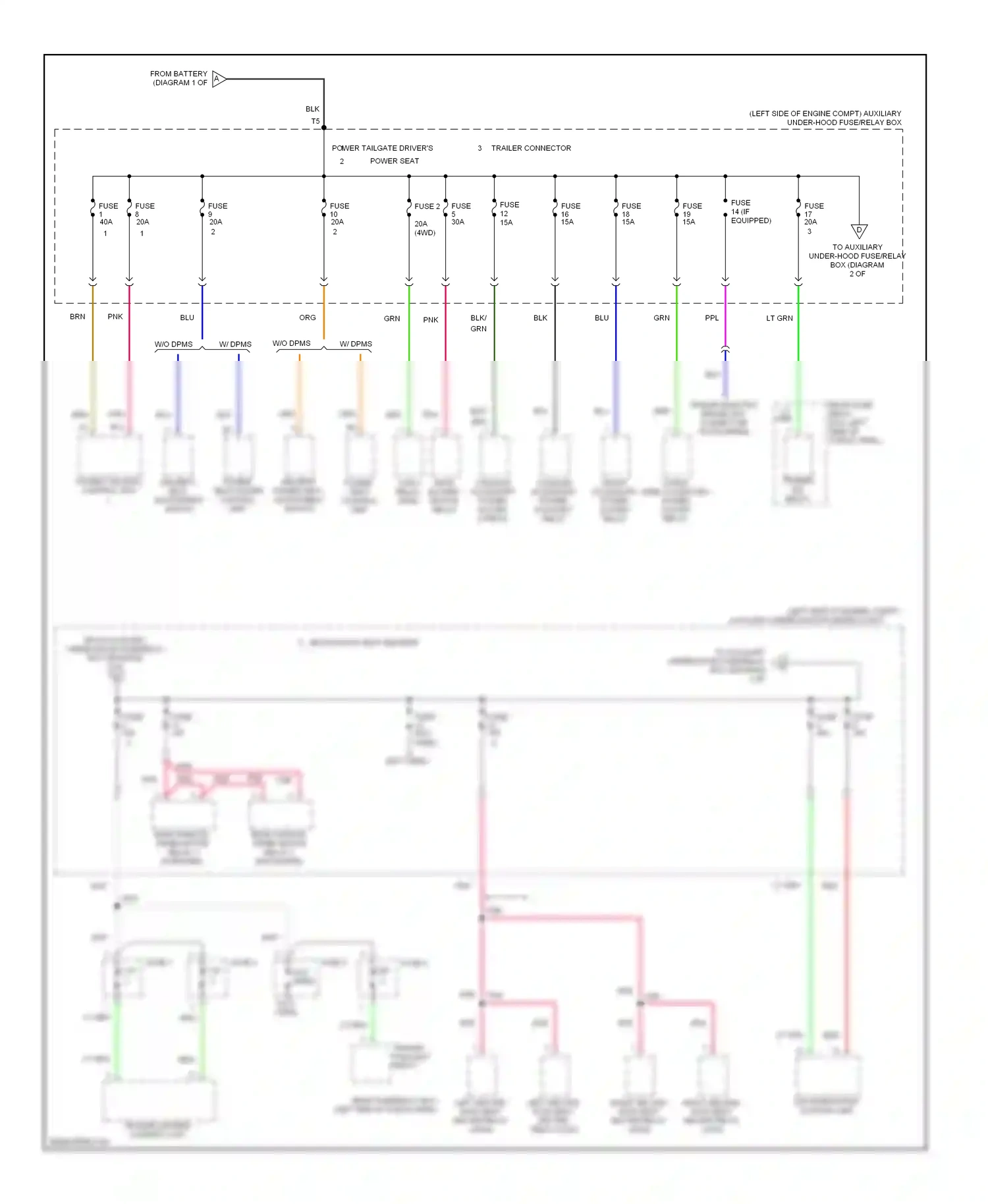Wiring diagram pnk pnk for Honda Pilot II (2008-2011) (6 of 9)