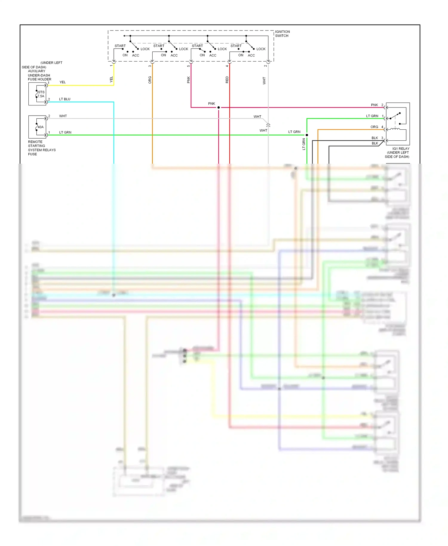 Wiring diagram pnk power distribution system for Honda Pilot II (2008-2011) (1 of 1)