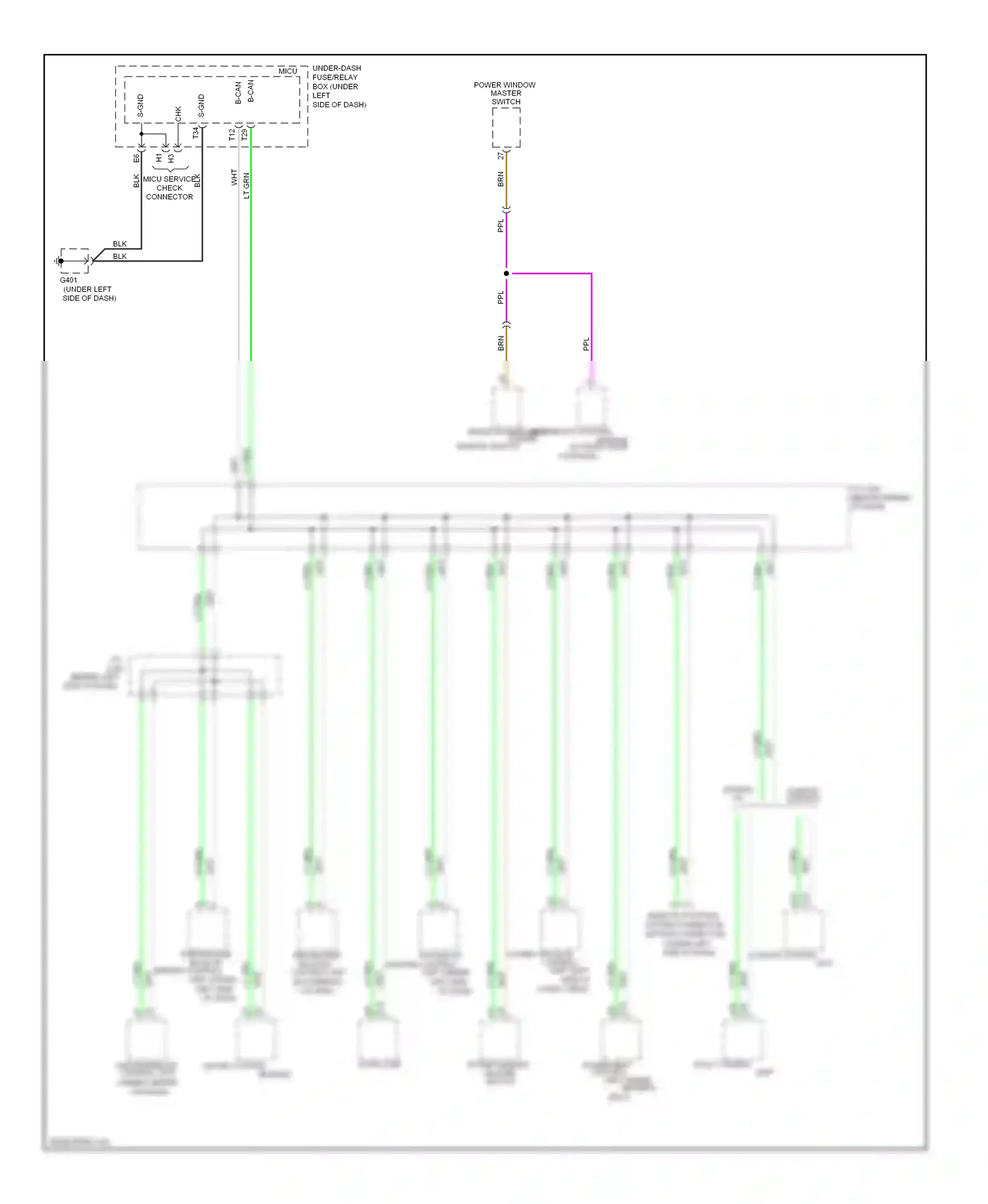 Wiring diagram s gnd for Honda Pilot II (2008-2011) (1 of 4)