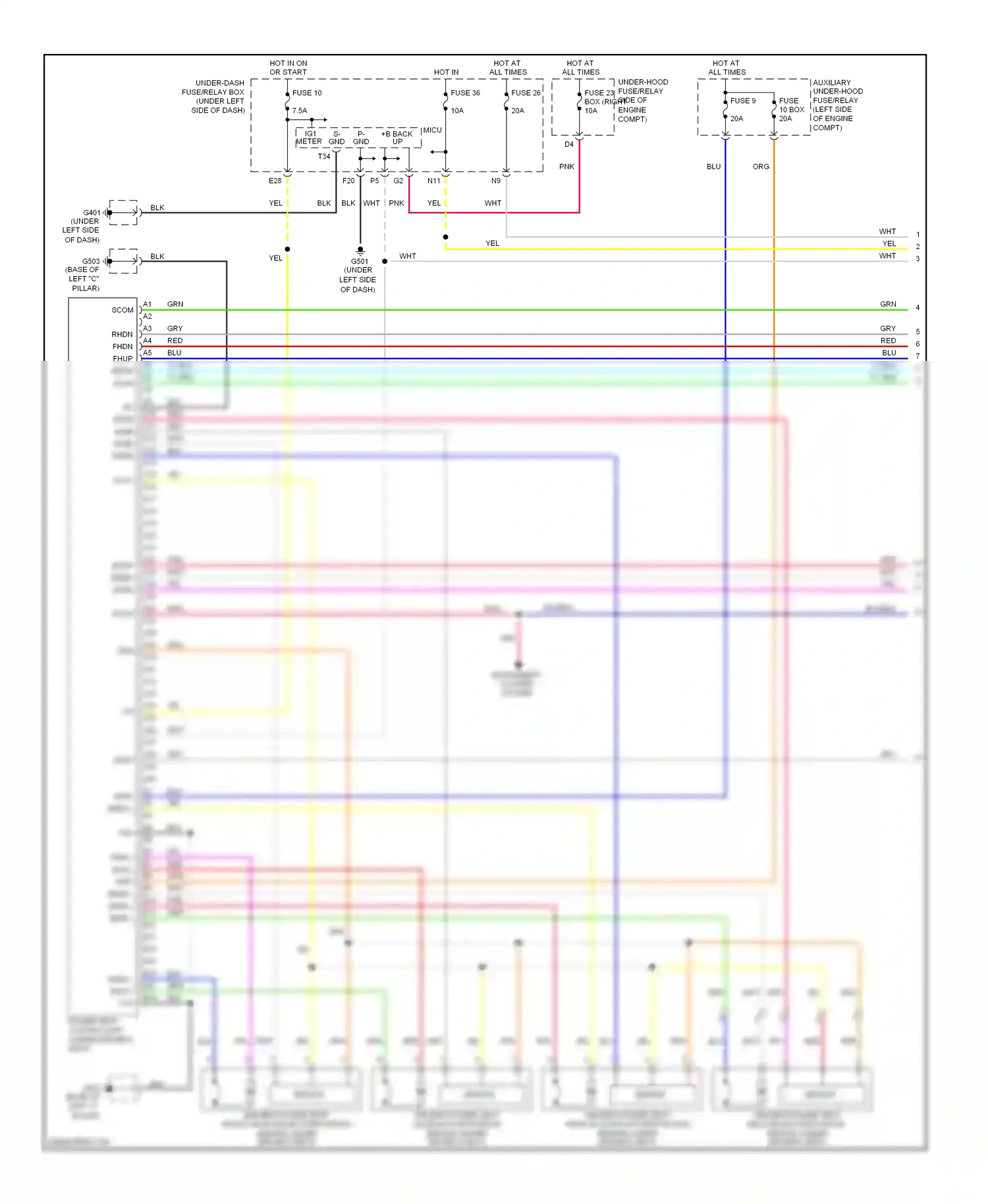 Honda Pilot II (2008-2011) scom wiring diagram  (1 of 1)