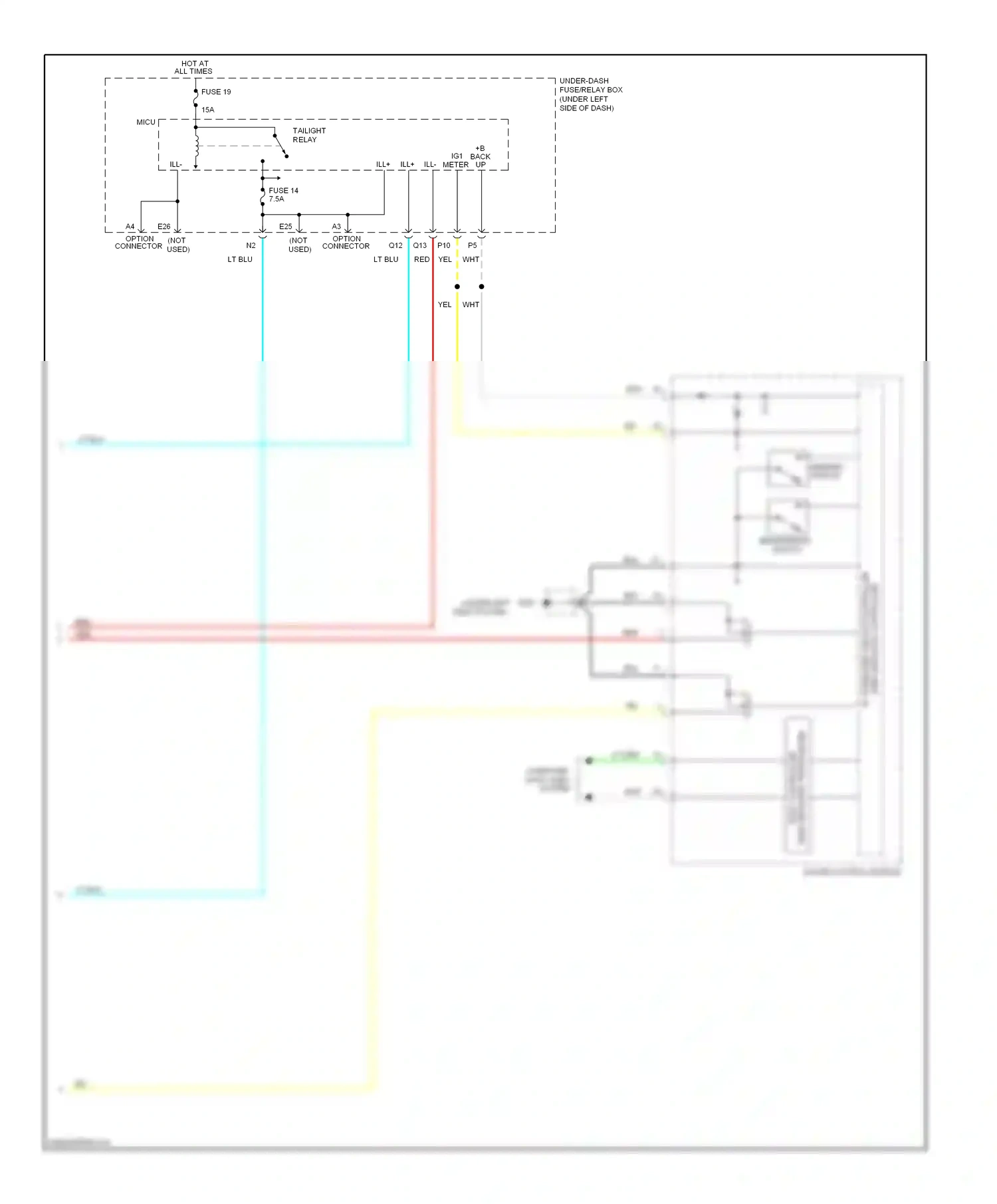 Honda Pilot II (2008-2011) system wiring diagram  (1 of 2)