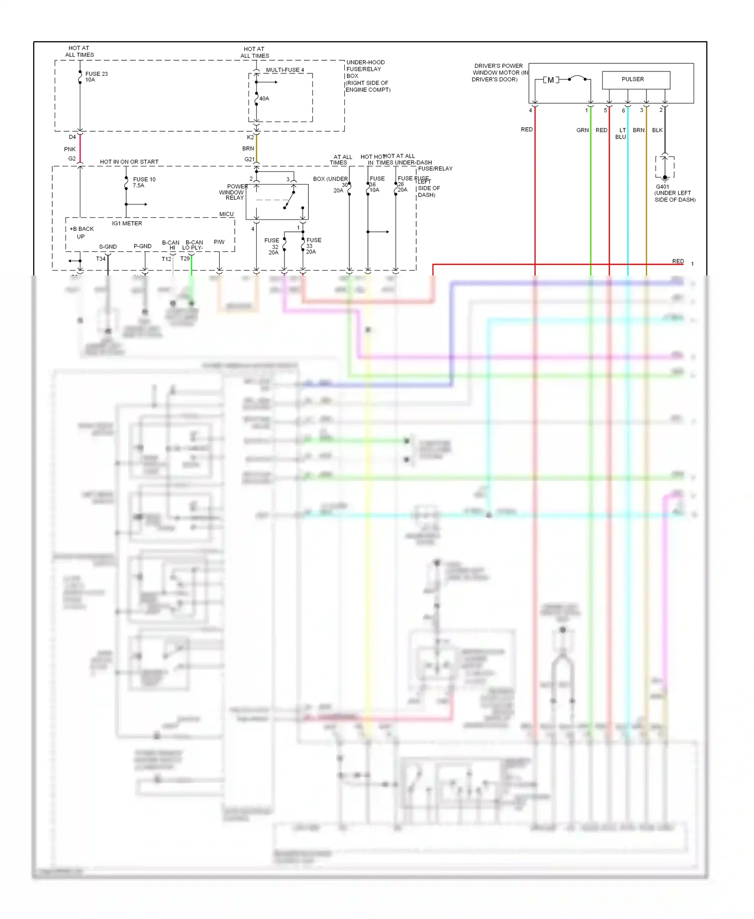 Wiring diagram up pg vmp dr for Honda Pilot II (2008-2011) (1 of 1)