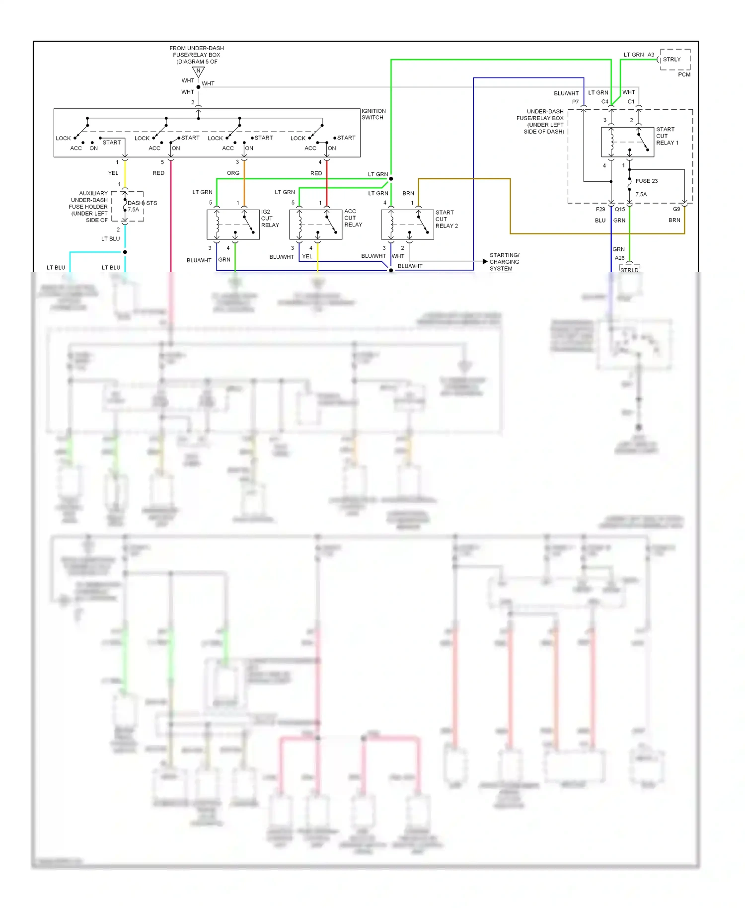 Wiring diagram vsa modulator control unit for Honda Pilot II (2008-2011) (3 of 3)