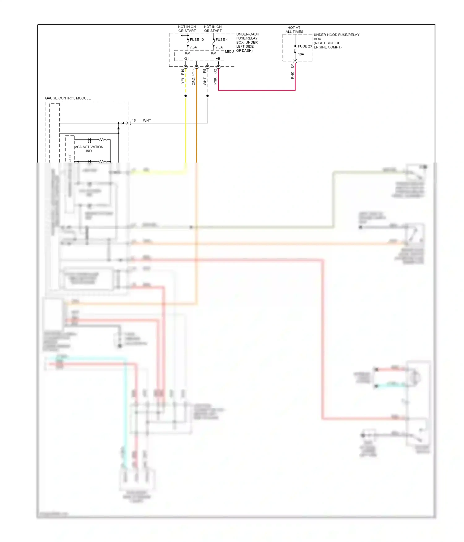 Wiring diagram vsa system ind for Honda Pilot II (2008-2011) (1 of 2)