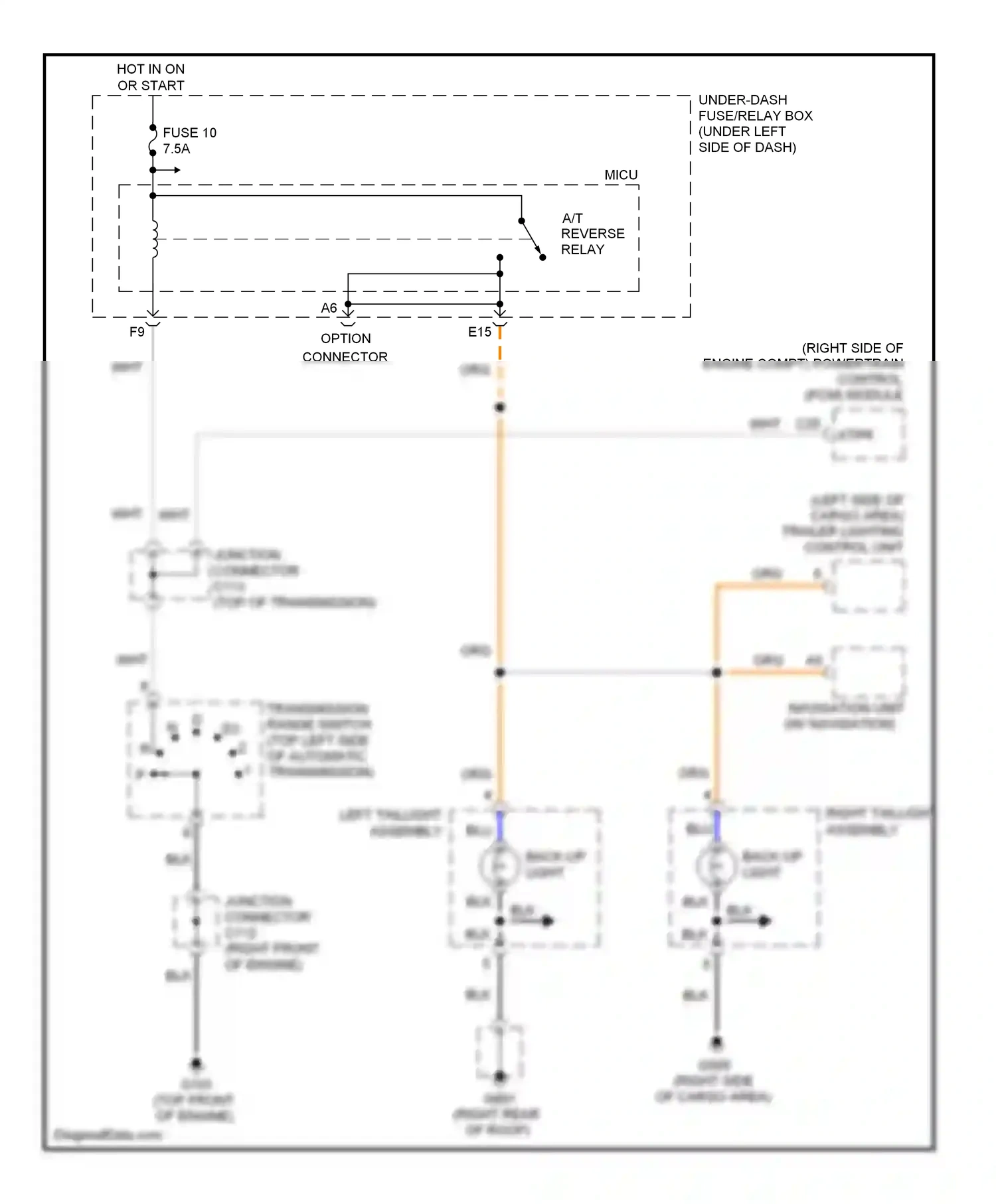 Wiring diagram wht for Honda Pilot II (2008-2011) (21 of 96)
