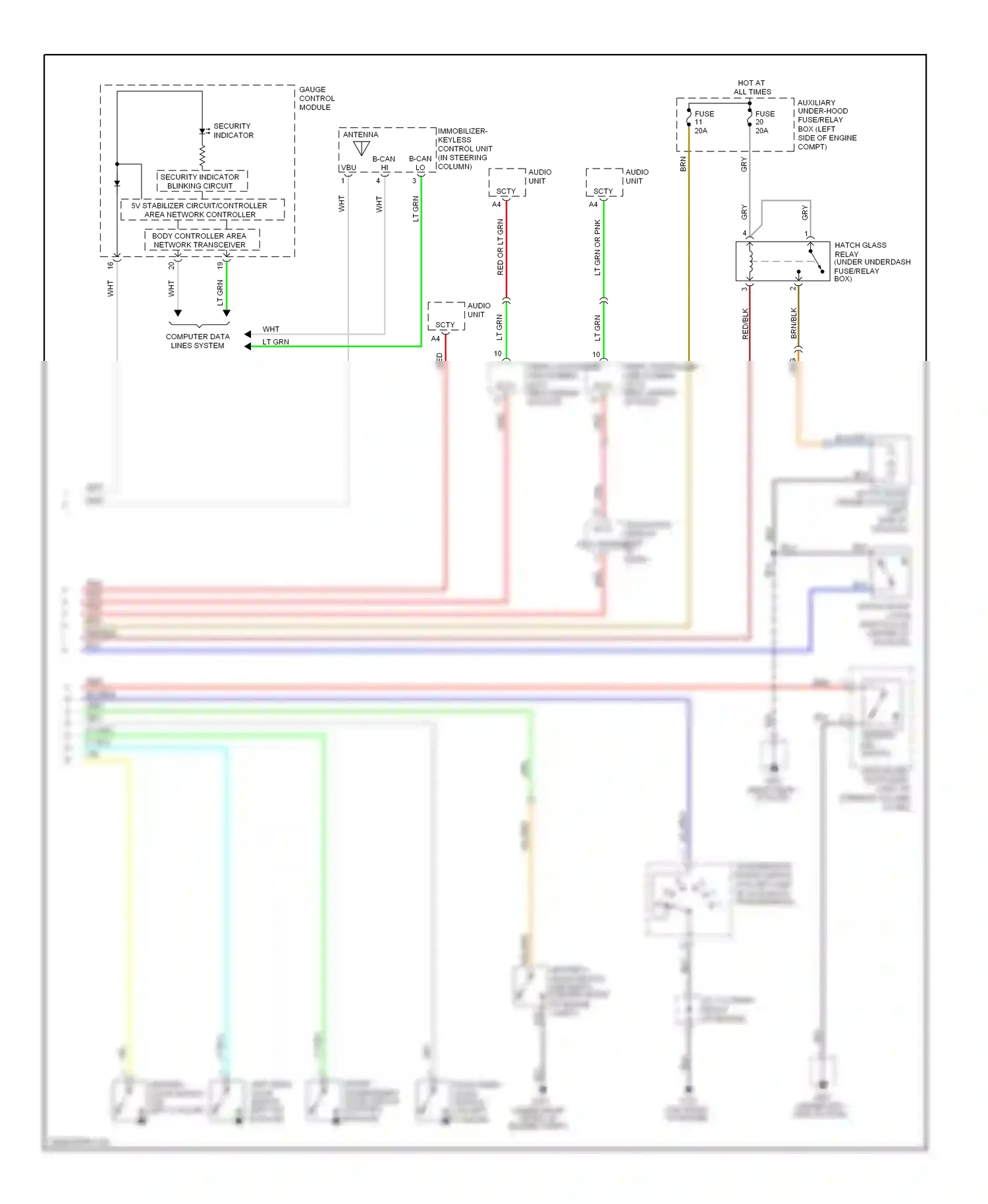 Wiring diagram wht for Honda Pilot II (2008-2011) (7 of 96)