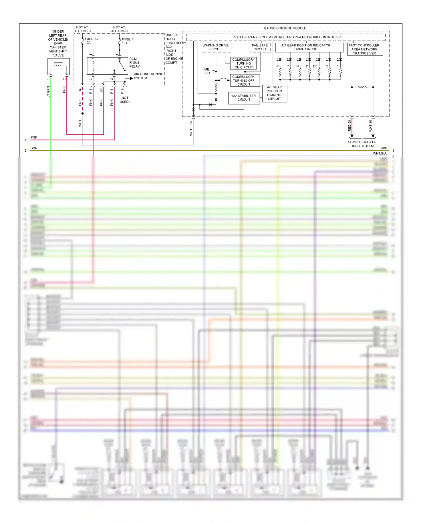Wiring diagram wht/blk for Honda Pilot II (2008-2011) (6 of 8)