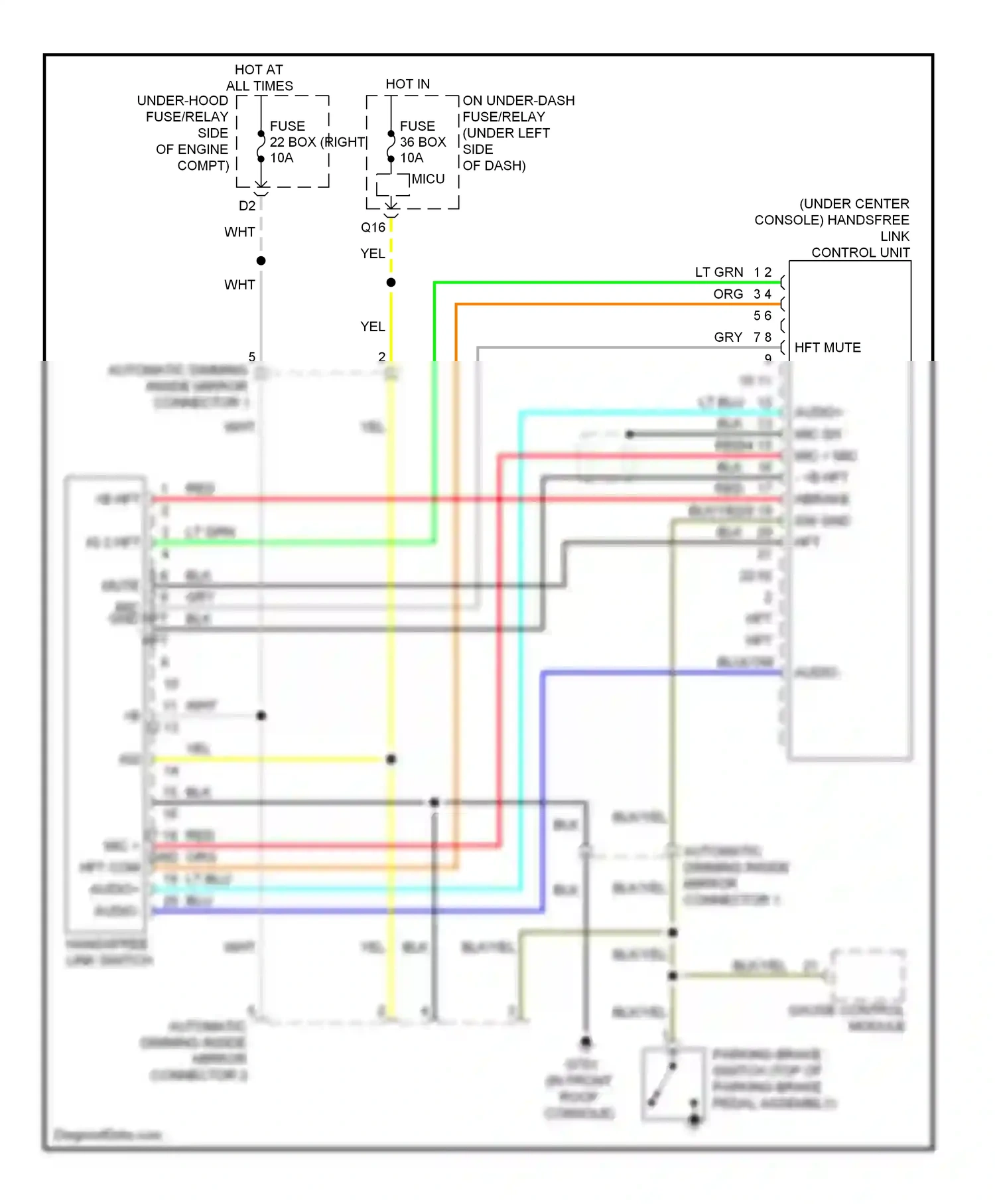 Wiring diagram yel for Honda Pilot II (2008-2011) (43 of 93)
