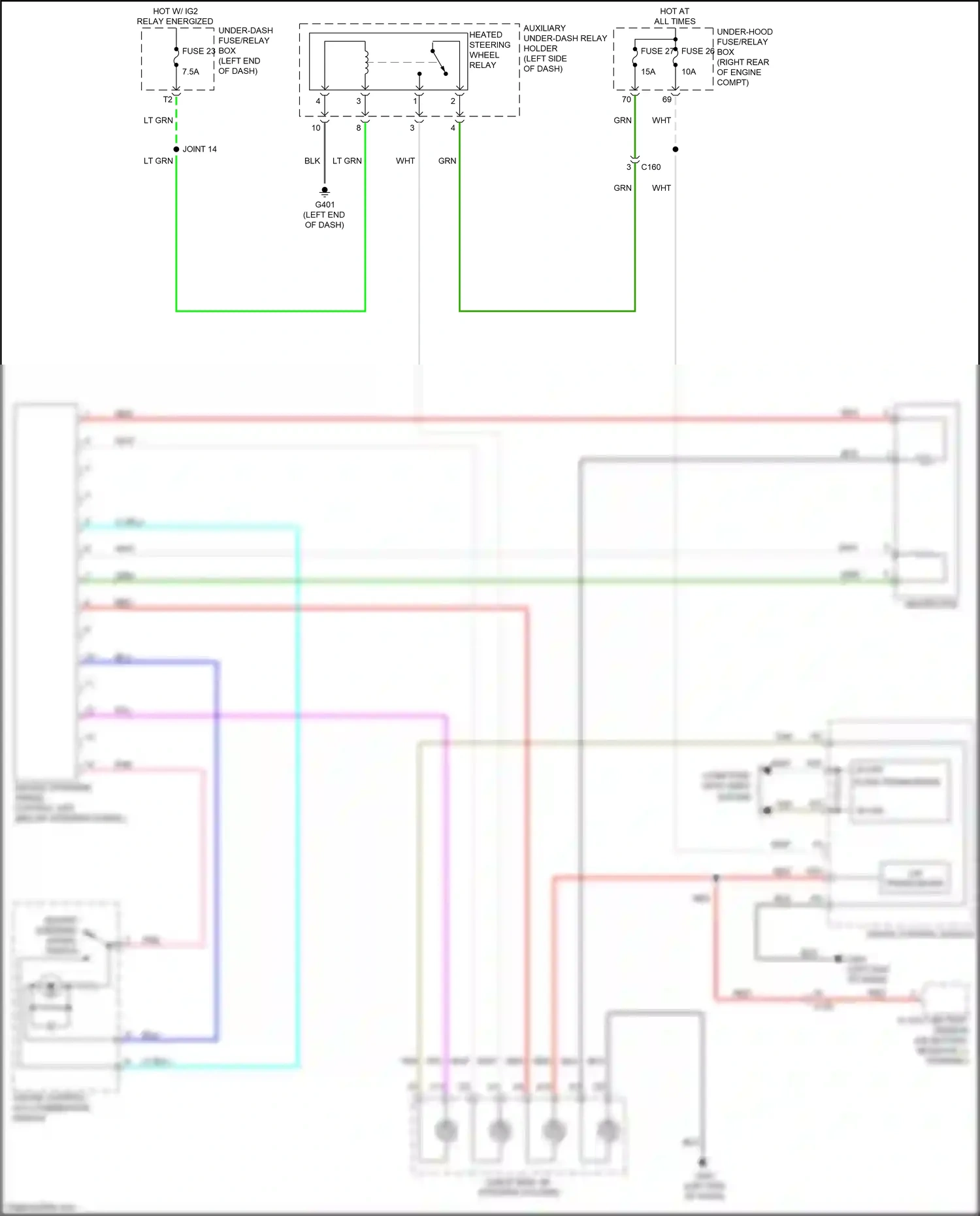 Wiring diagram 12 volt battery sensor for Honda Pilot III facelift (2018-2022) (3 of 3)