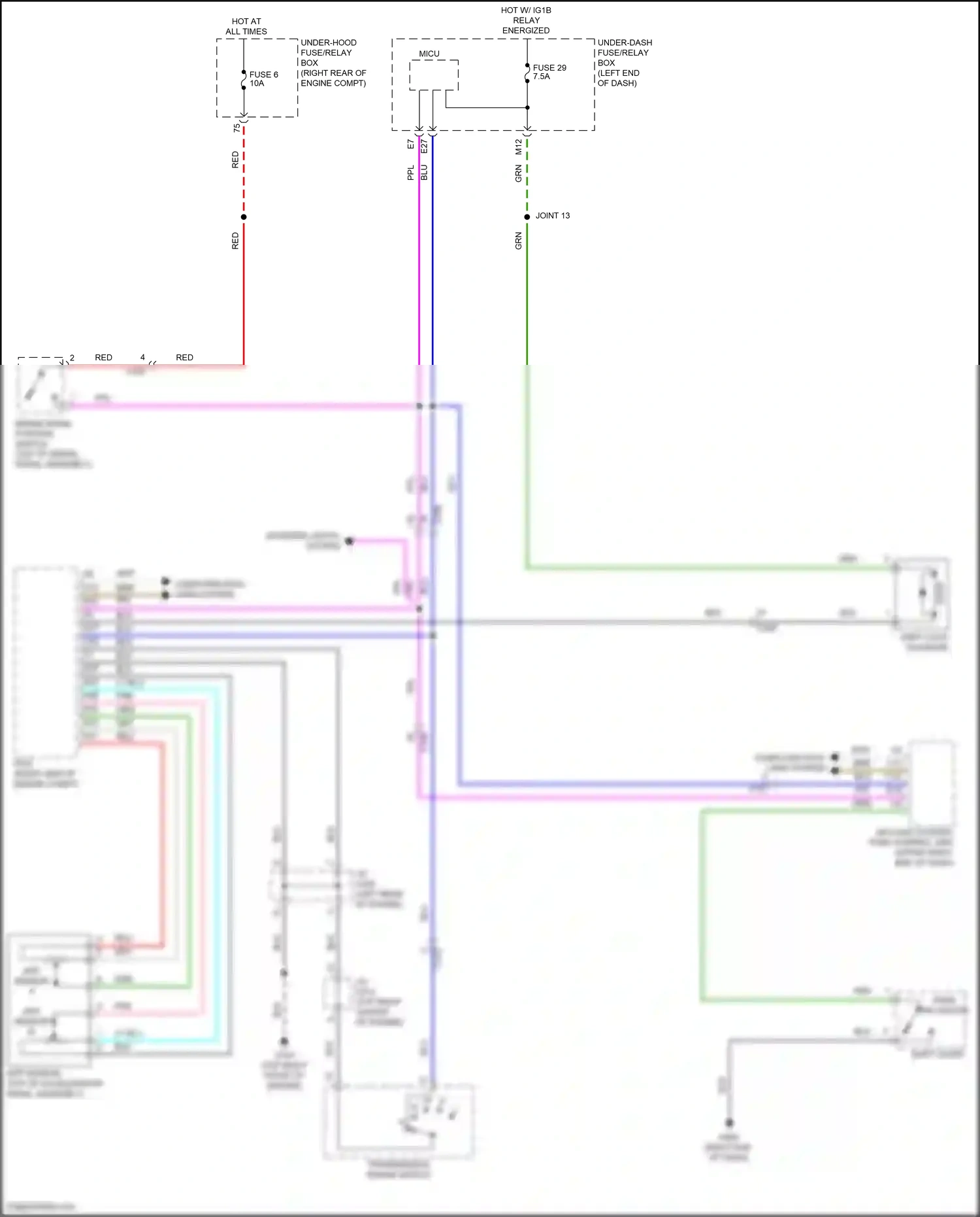 Wiring diagram app sensor b for Honda Pilot III facelift (2018-2022) (3 of 6)