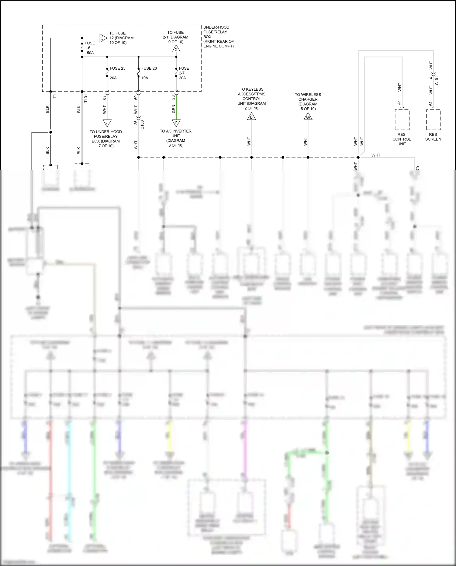 Wiring diagram automatic lighting control unit-sensor for Honda Pilot III facelift (2018-2022) (9 of 10)