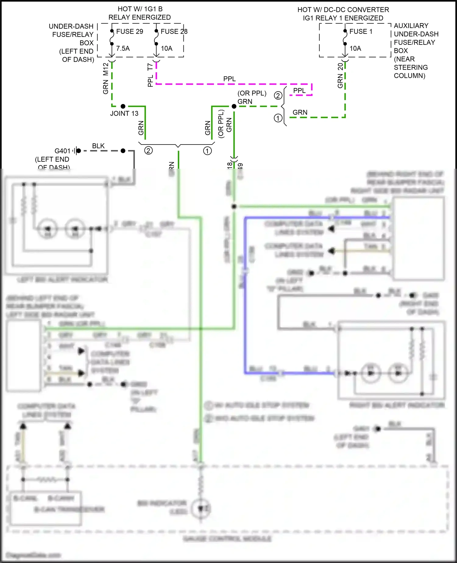 Wiring diagram b-can transceiver for Honda Pilot III facelift (2018-2022) (2 of 10)