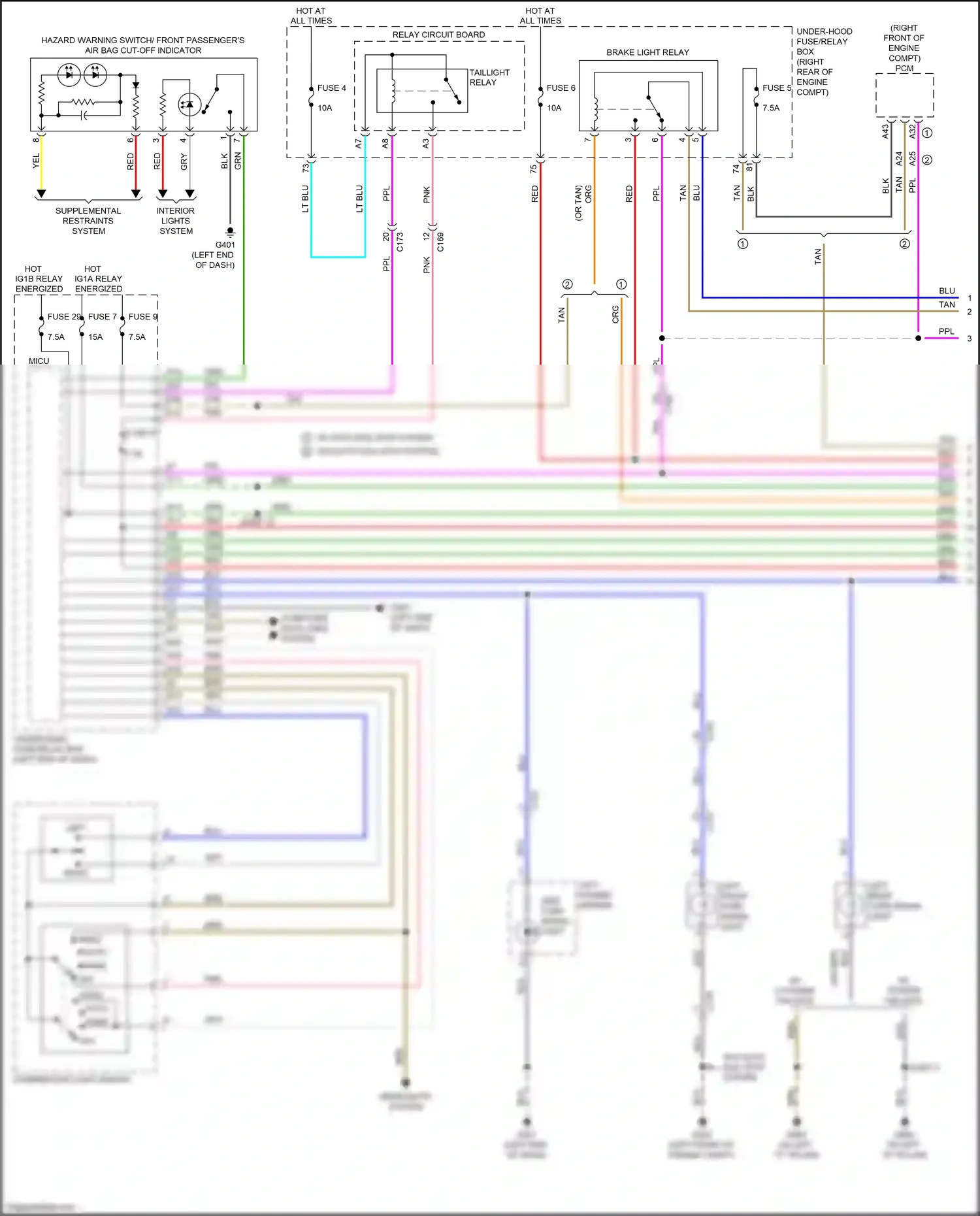 Wiring diagram blk for Honda Pilot III facelift (2018-2022) (53 of 177)
