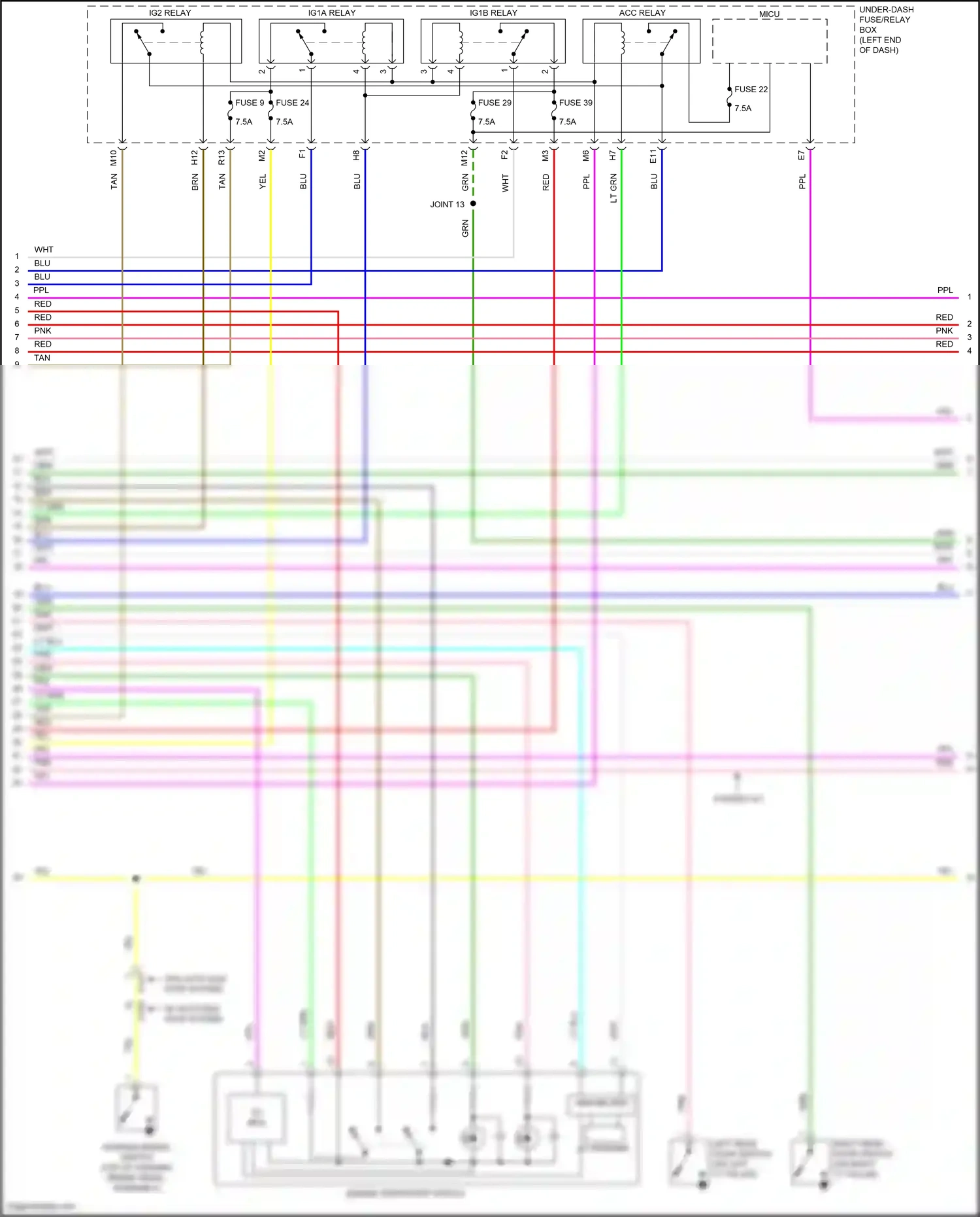 Wiring diagram blk for Honda Pilot III facelift (2018-2022) (4 of 177)