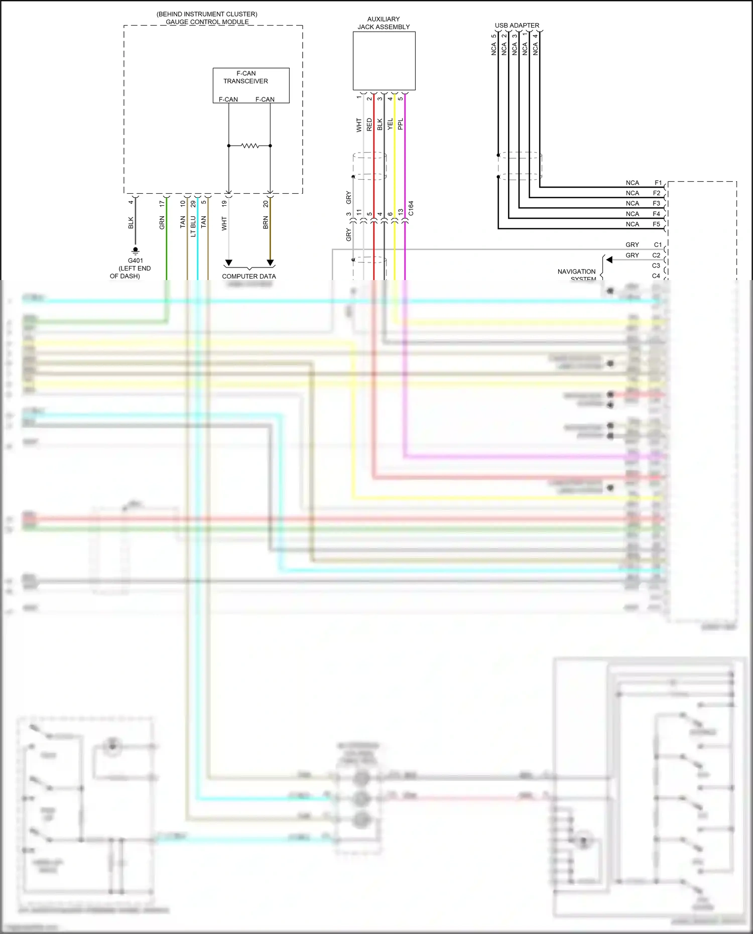 Wiring diagram blk for Honda Pilot III facelift (2018-2022) (93 of 177)