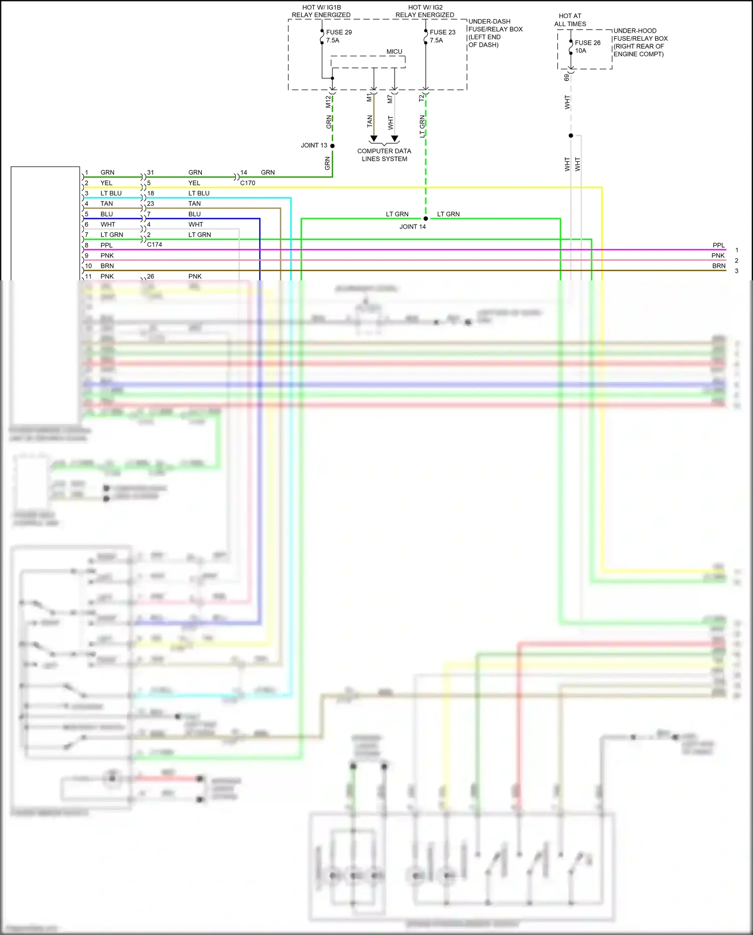 Wiring diagram blk for Honda Pilot III facelift (2018-2022) (145 of 177)