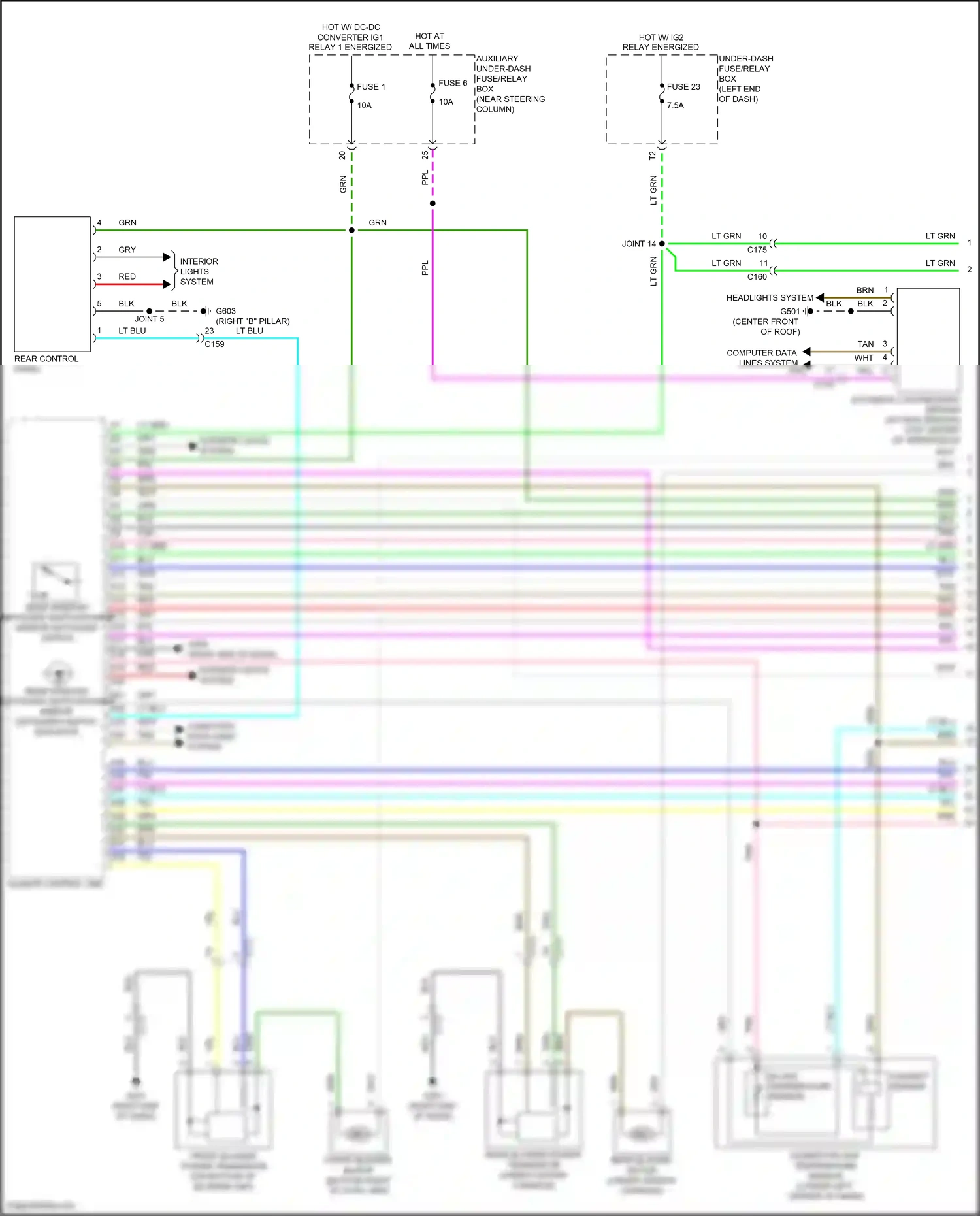 Wiring diagram blu for Honda Pilot III facelift (2018-2022) (132 of 137)