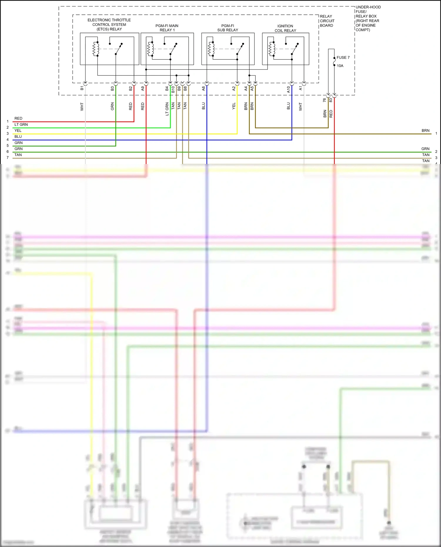 Wiring diagram blu for Honda Pilot III facelift (2018-2022) (125 of 137)