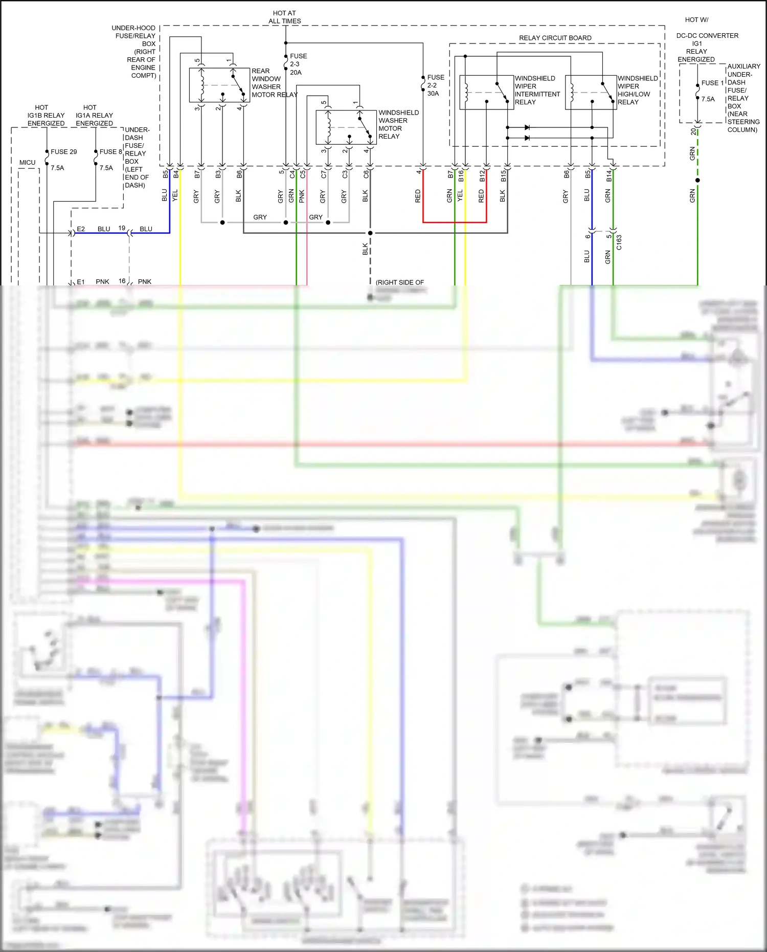 Wiring diagram blu for Honda Pilot III facelift (2018-2022) (115 of 137)