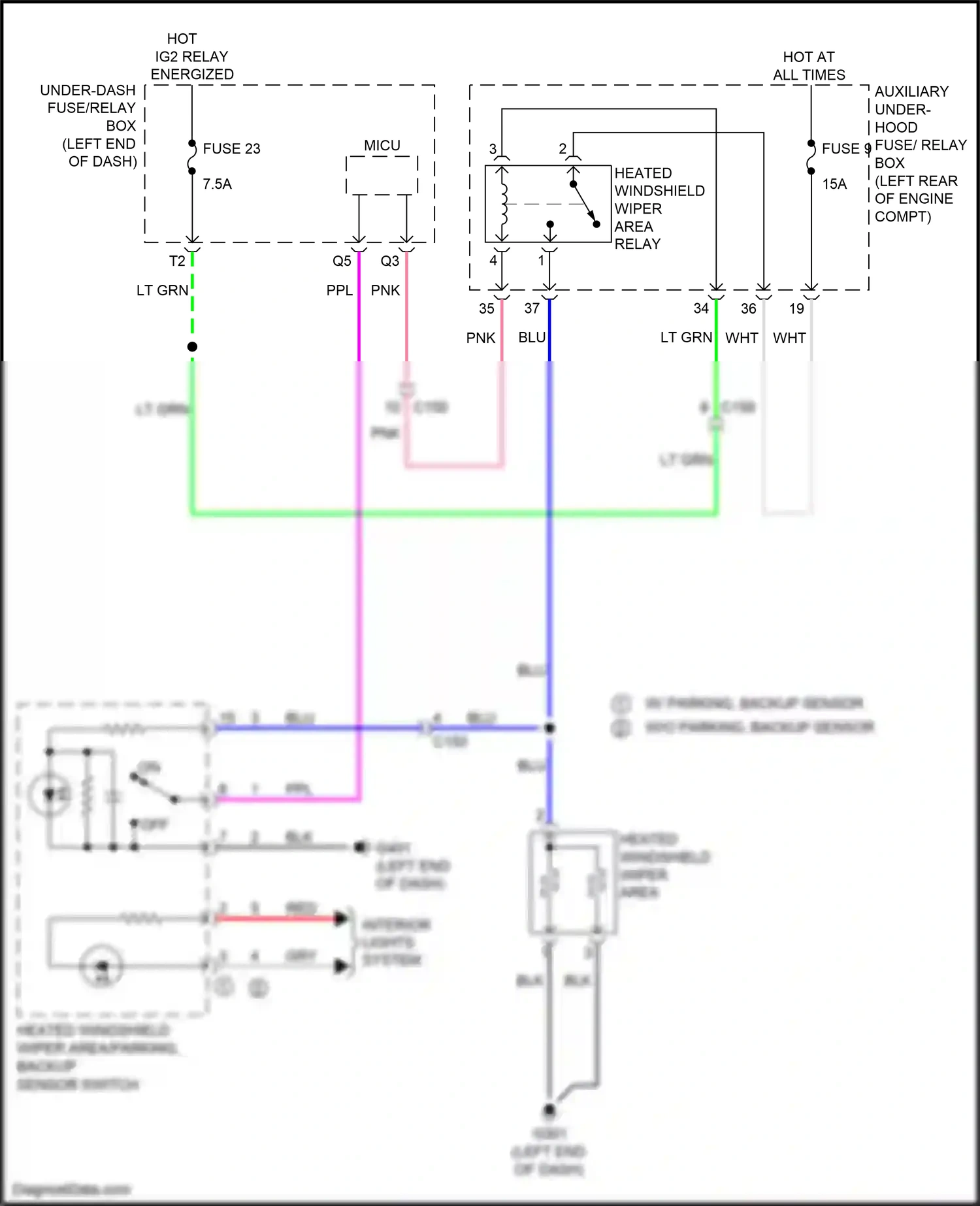 Wiring diagram blu for Honda Pilot III facelift (2018-2022) (51 of 137)