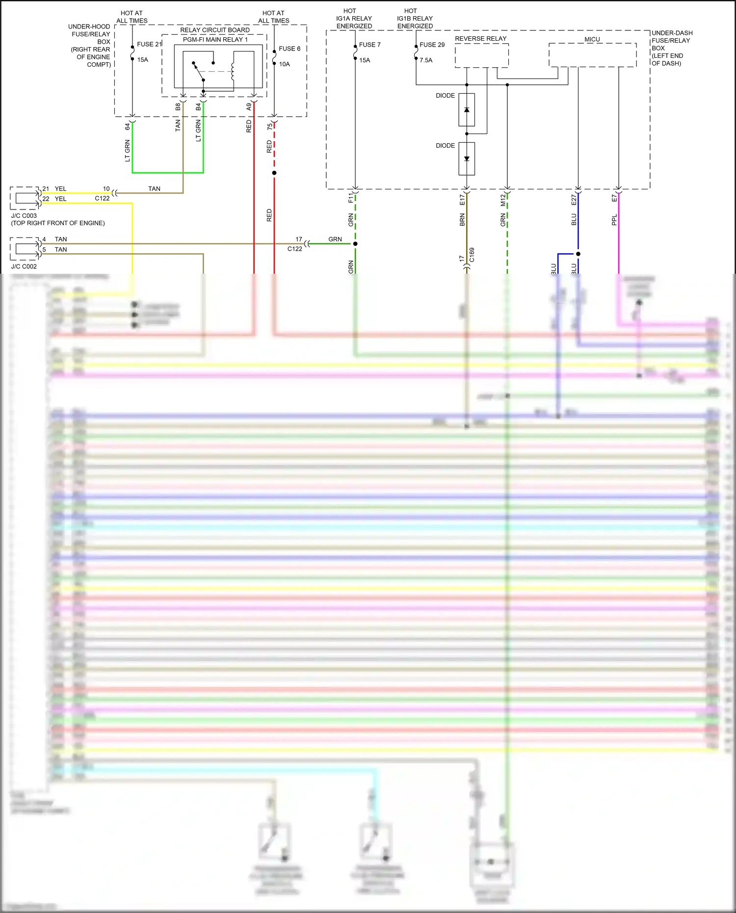Wiring diagram blu for Honda Pilot III facelift (2018-2022) (8 of 137)
