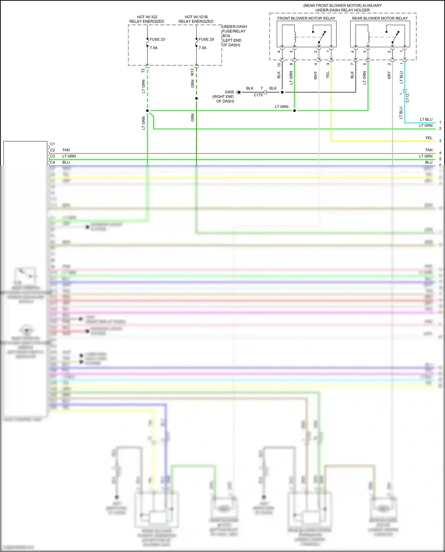 Wiring diagram blu for Honda Pilot III facelift (2018-2022) (78 of 137)