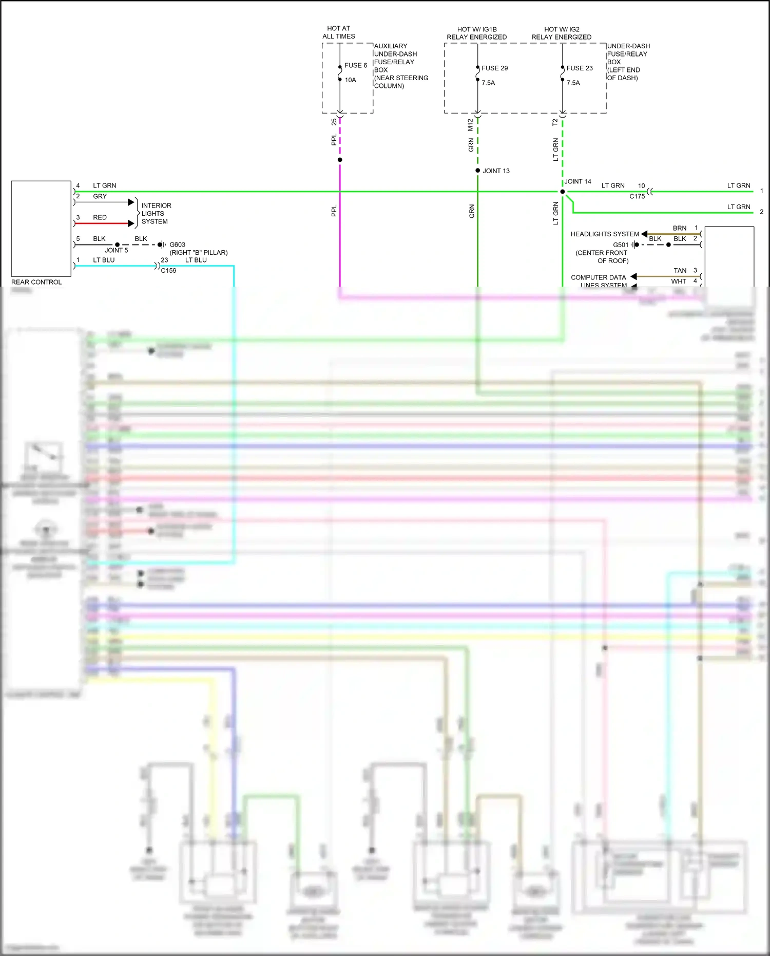 Wiring diagram computer data lines system for Honda Pilot III facelift (2018-2022) (51 of 97)