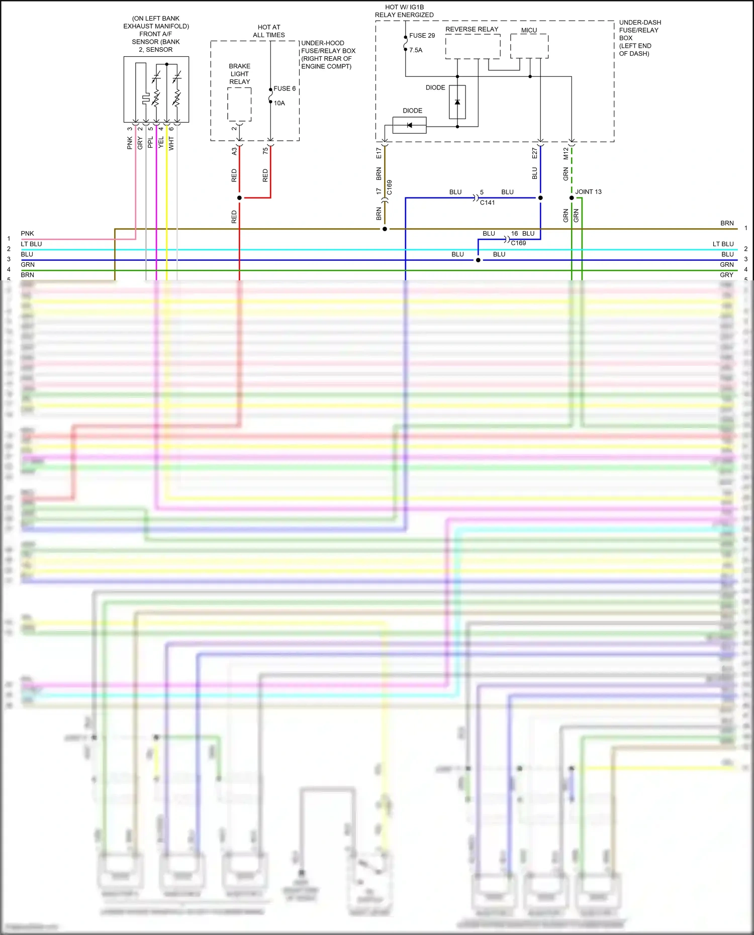 Wiring diagram diode a for Honda Pilot III facelift (2018-2022) (7 of 7)